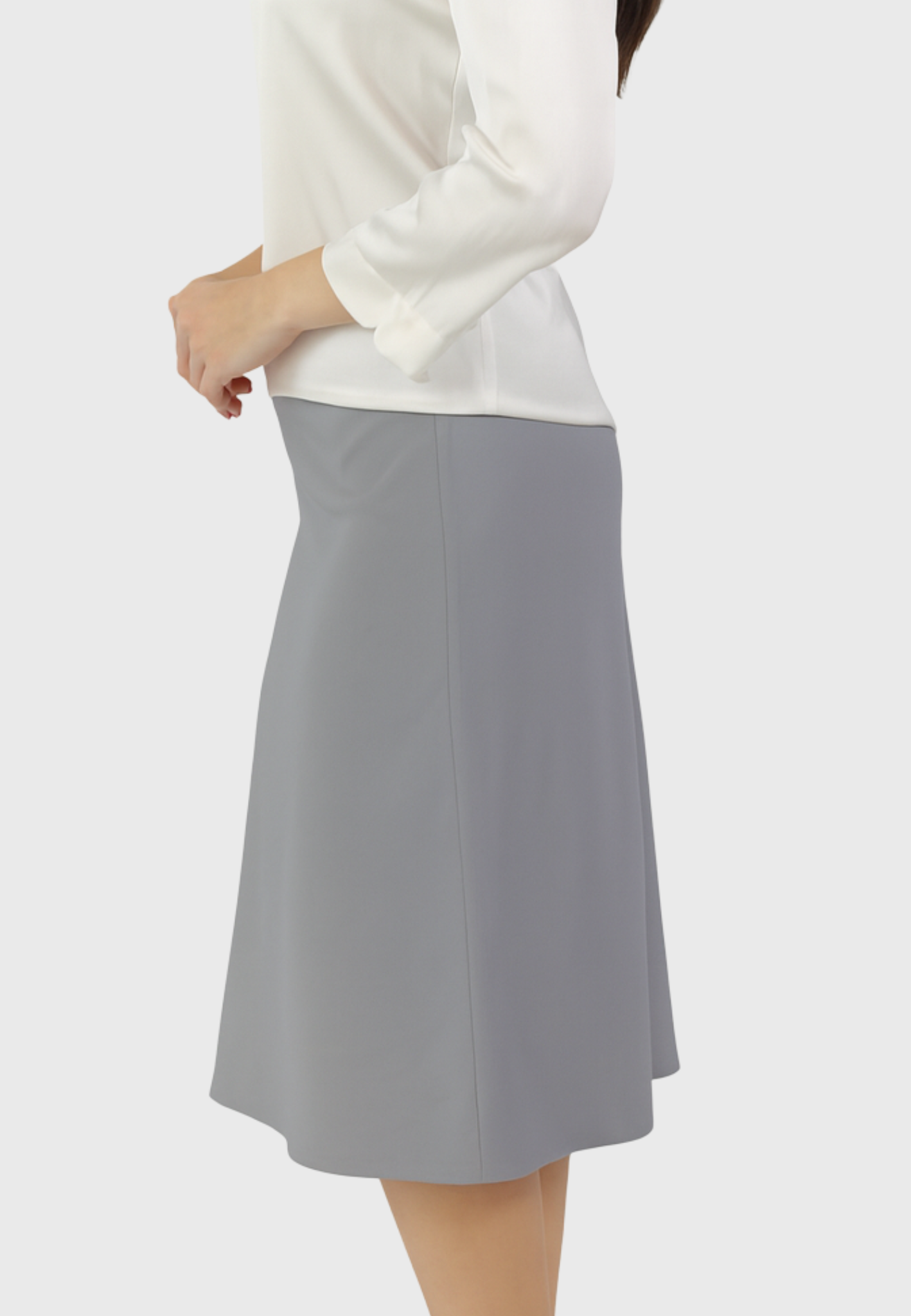 Firenze Skirt – Dove Grey Silk