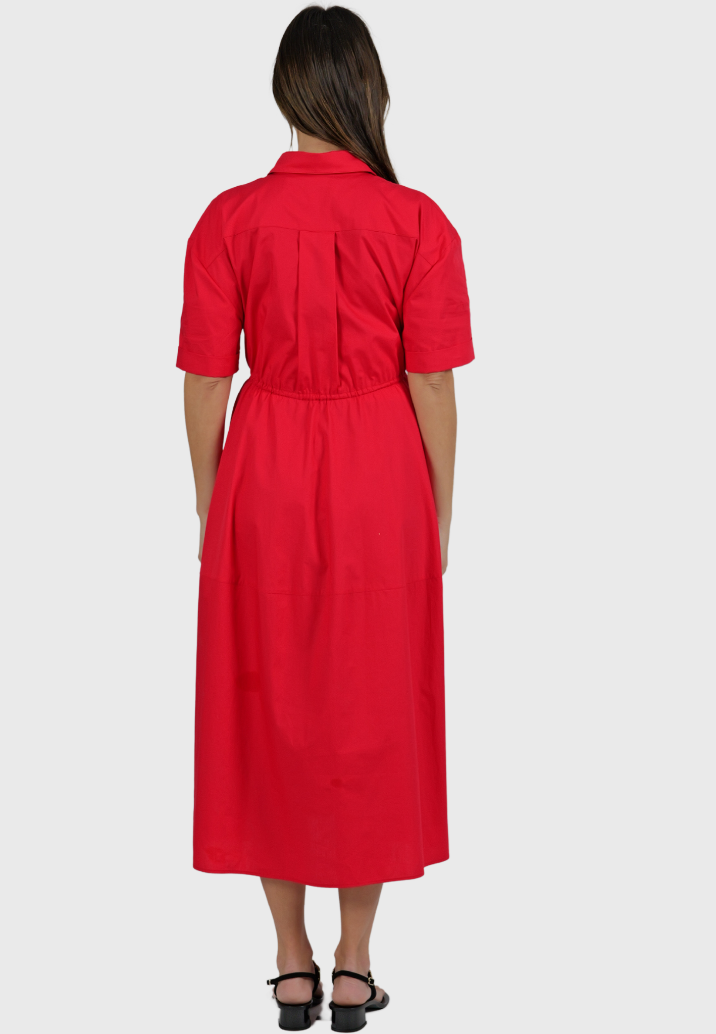 The Ostuni Dress – Italian Cotton in Rosso