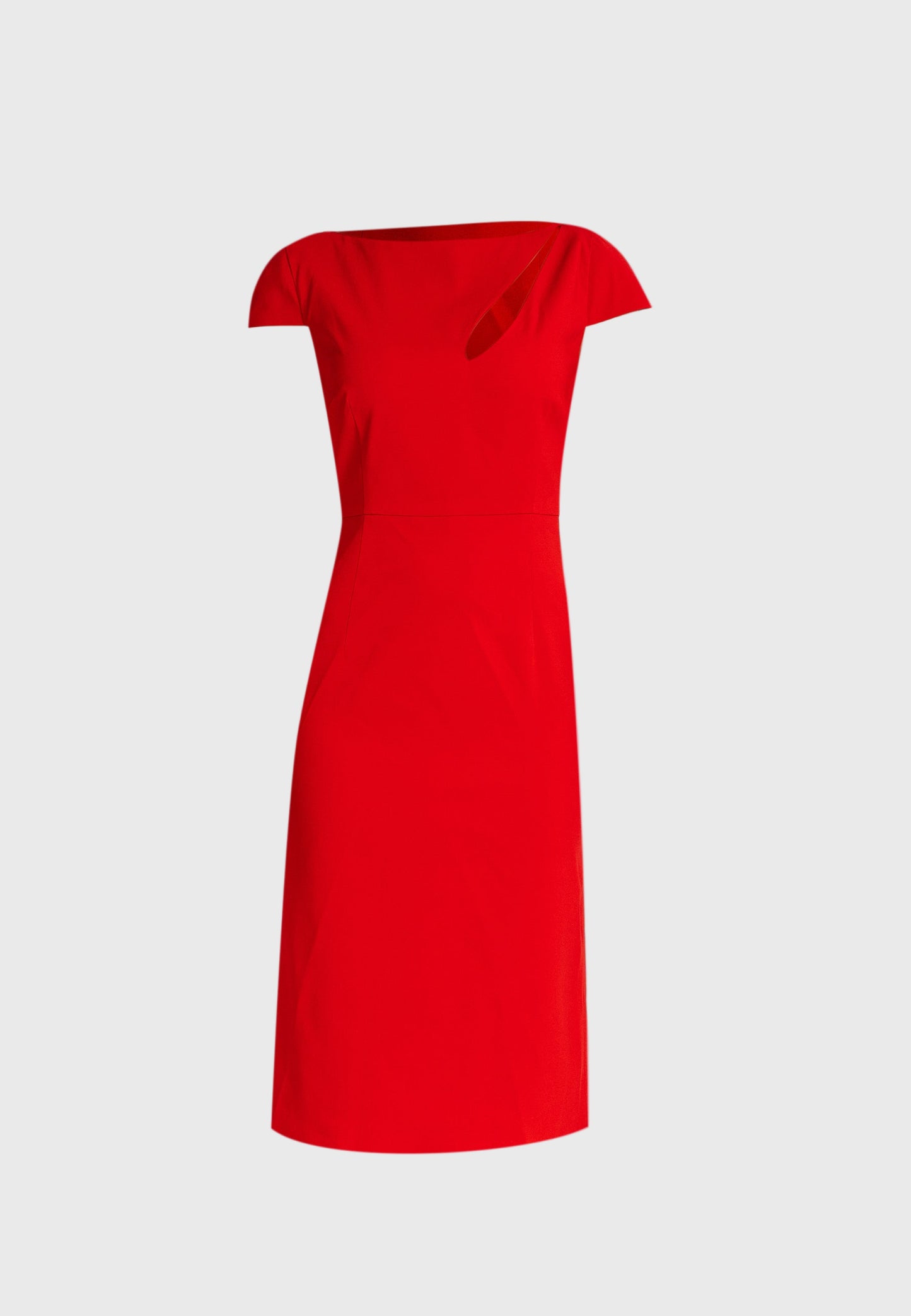 sustainable dresses australia midi dress red cut out neck dress red cut out midi dress midi cut out dress tubino goccia sheath dress sheath dress australia sheathdress red women cut out dress red dress made in italy clothing winter dresses Australia