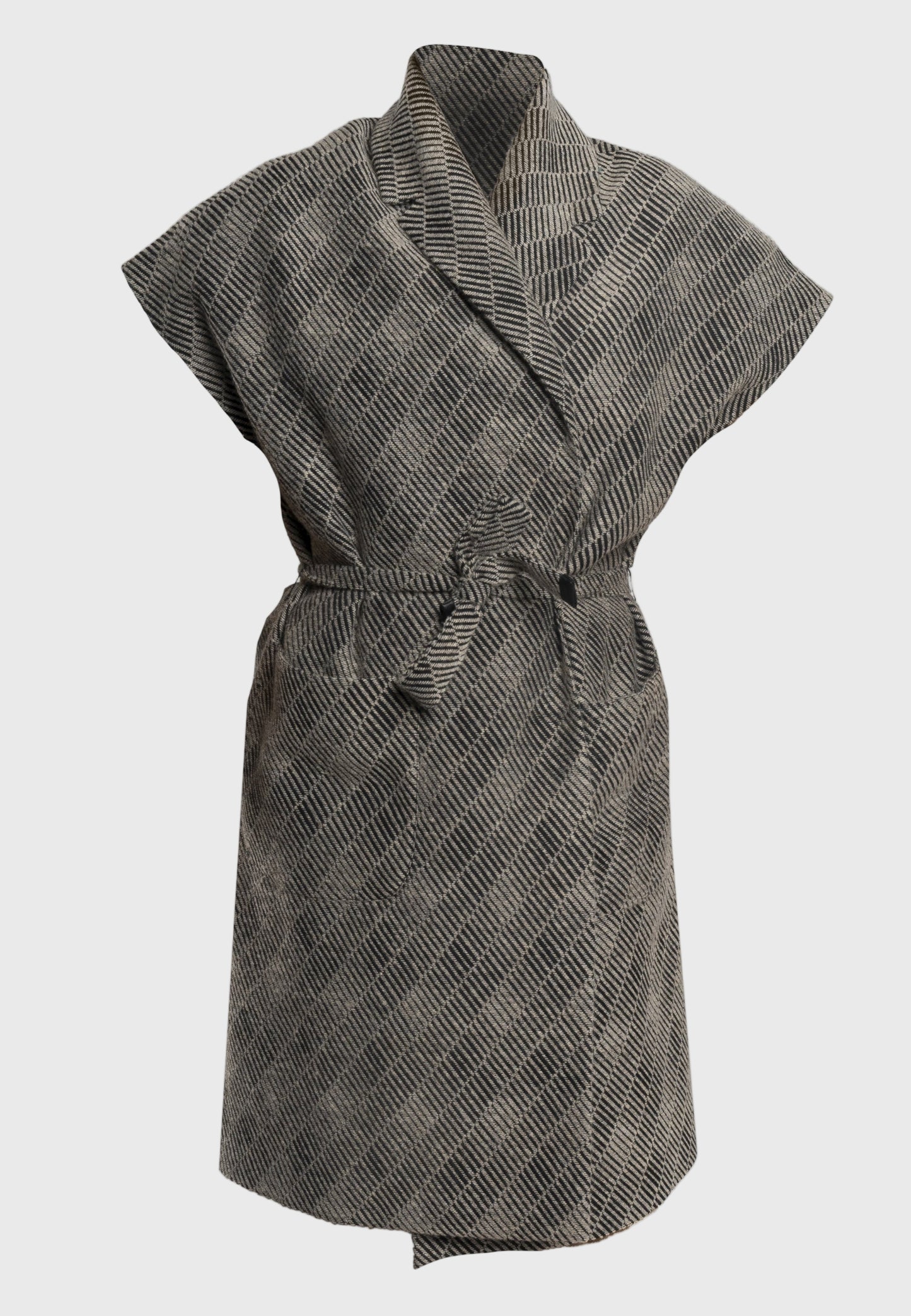sleeveless wool coat wide collar jacekt sleeveless wool jacket italian wool coat italian wool coat womens wool coat women wool coat for women designer coat australian coat