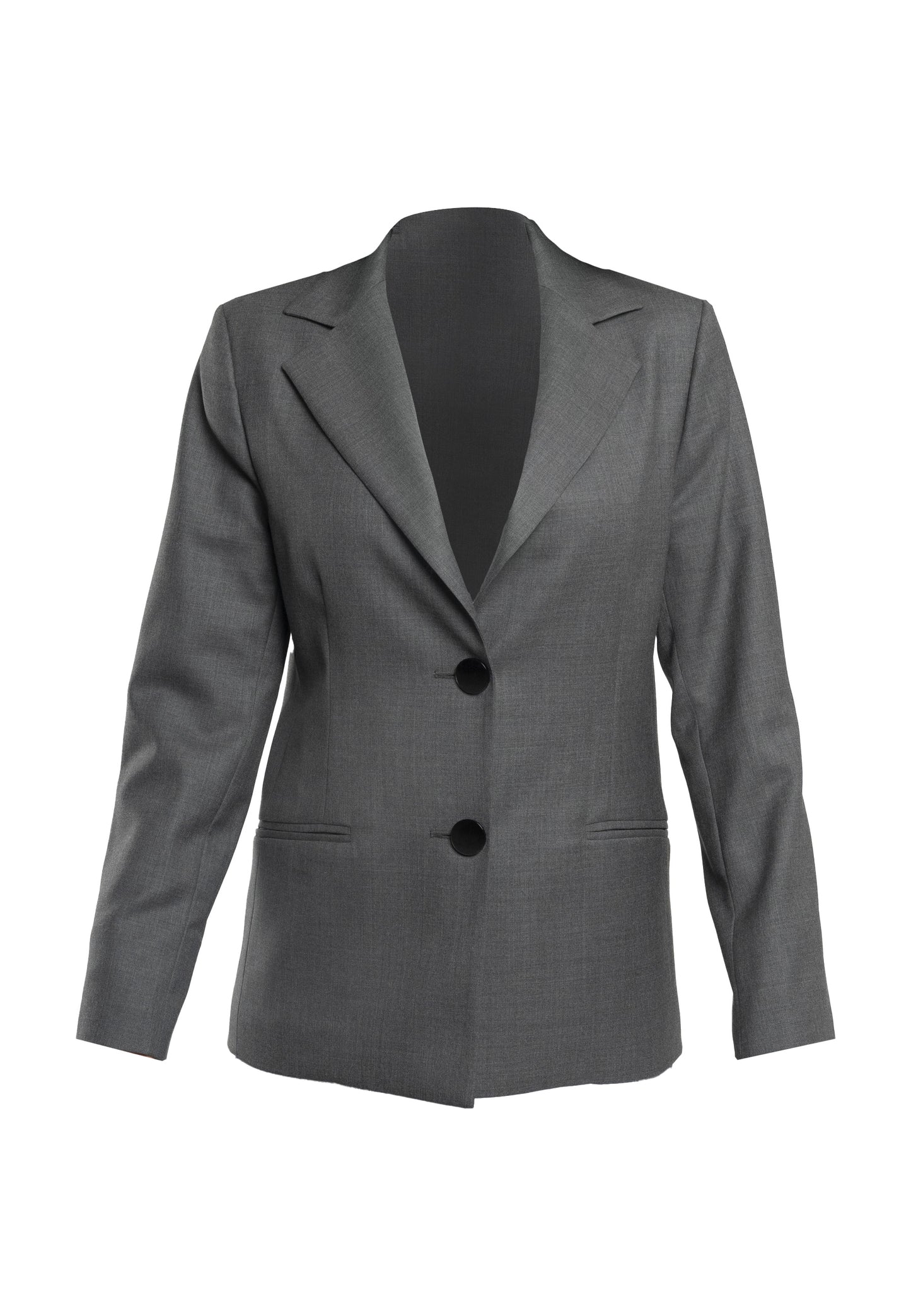 light grey blazer, slim fit blazer, women's wool blazer, italian wool blazer, professional women's blazer, designer blazer