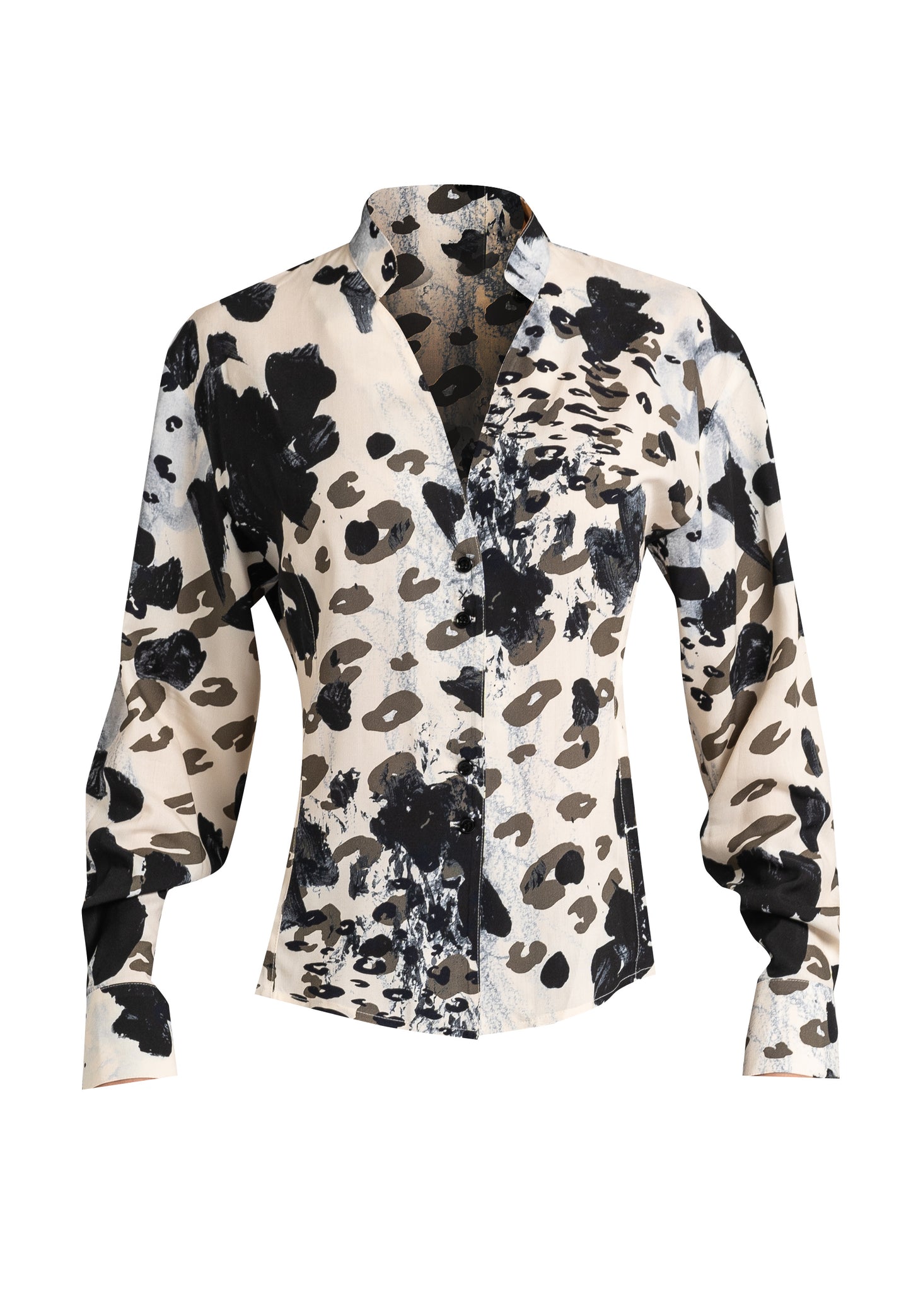 eco-clothing Sydney ethical clothing ethical merchandise australia sustainable clothing brands Viscose Shirt printed shirt viscose shirt women long sleeve viscose shirt cow print shirt women's italian viscosa shirt viscose top australia made in italy clothing made in italy clothing brand viscose printed shirt made in italy clothing