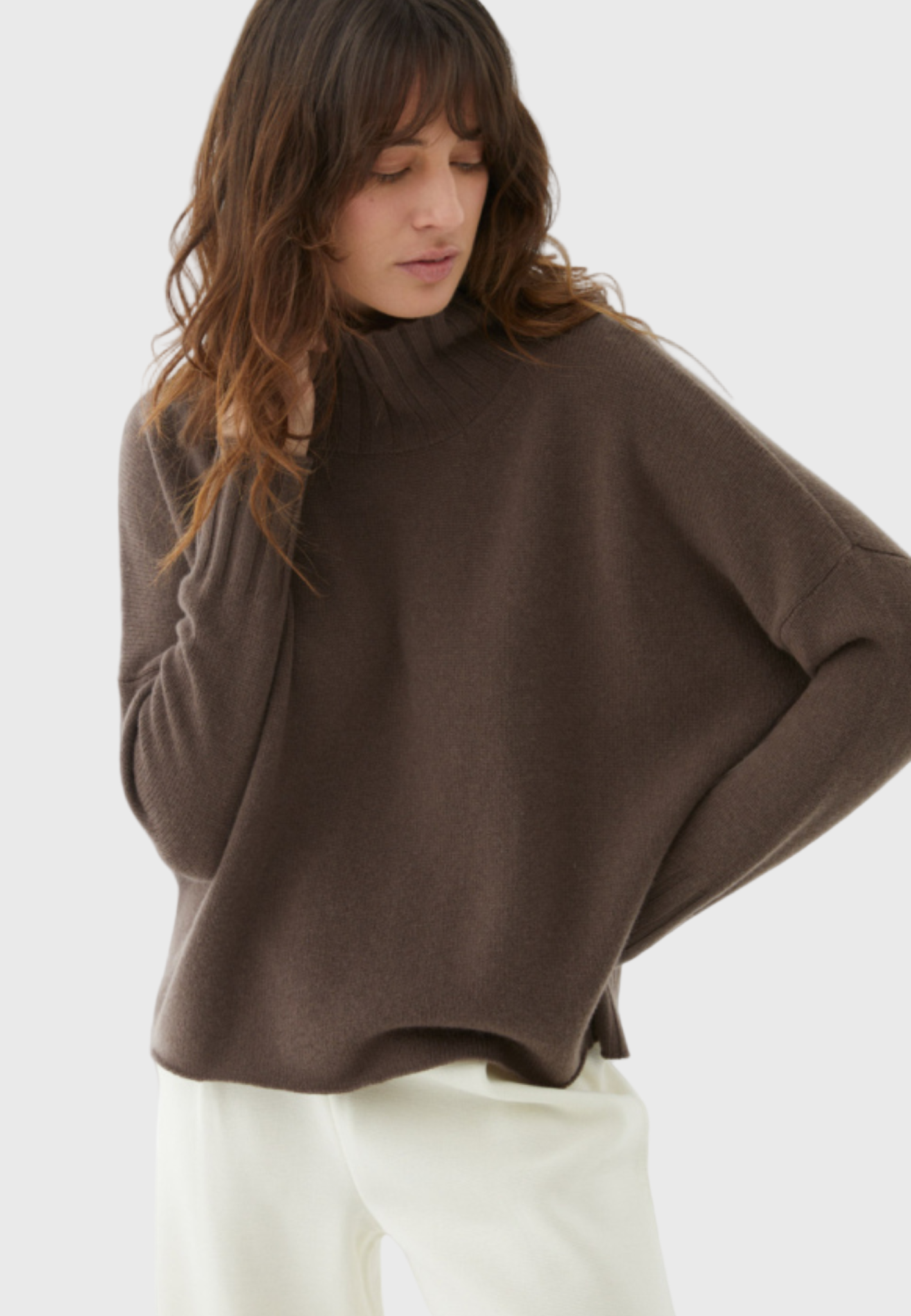 Oversized Cashmere Sweater - Glacé | Italian Craftsmanship