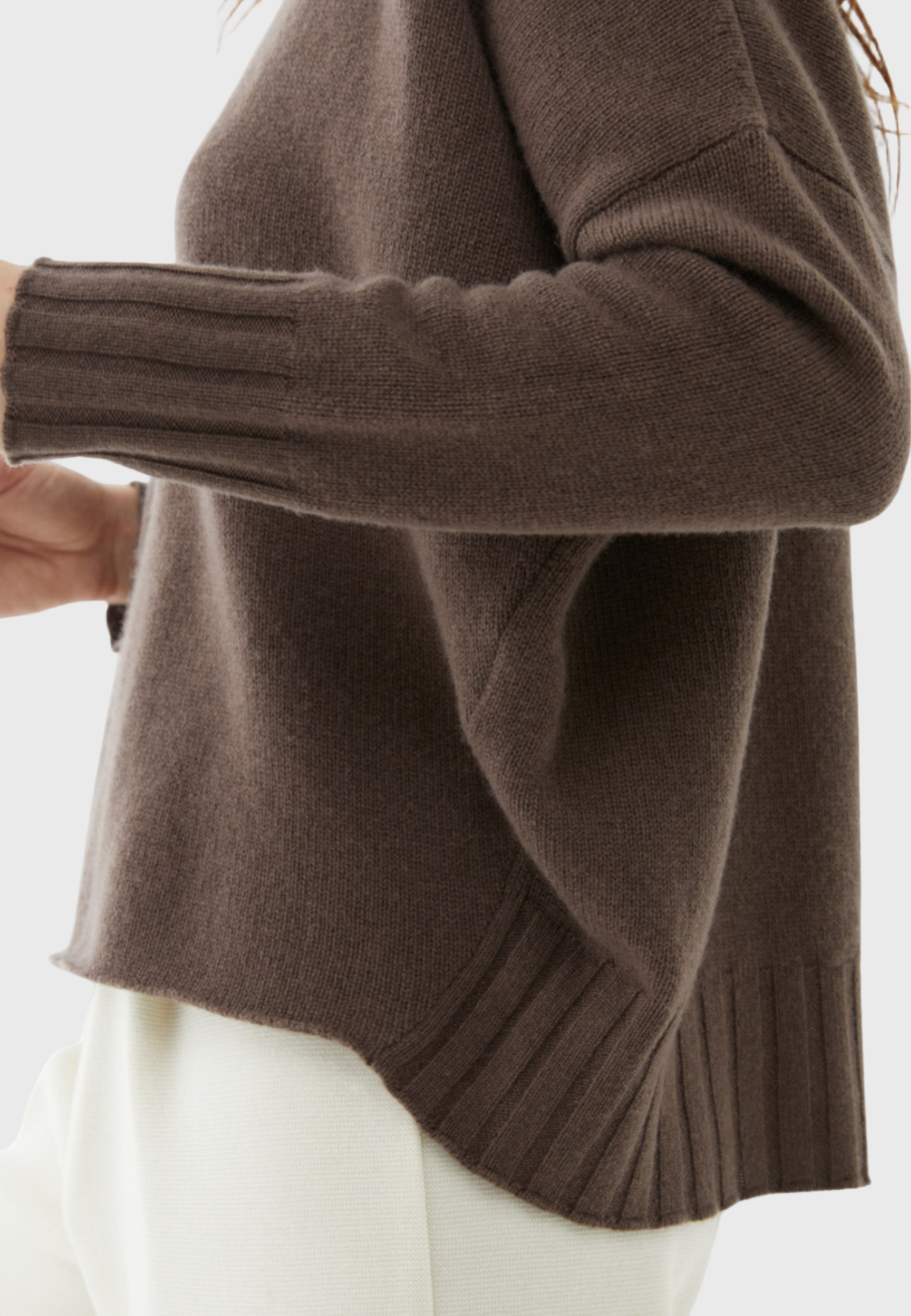 Oversized Cashmere Sweater - Glacé | Italian Craftsmanship