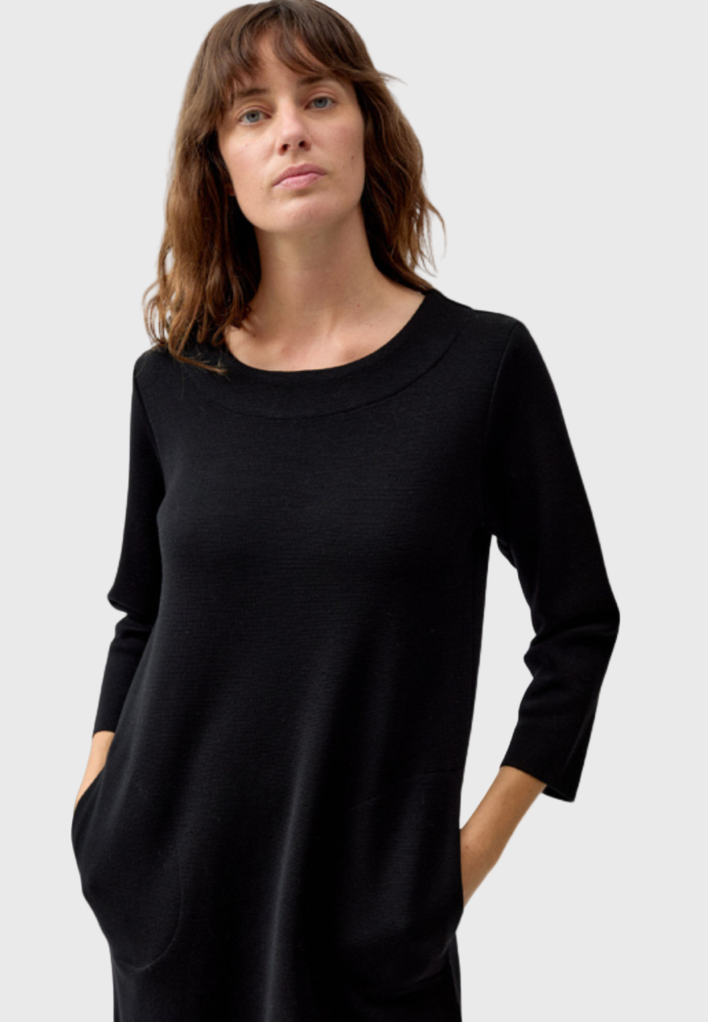 Bianca Lancia Punto Milano Dress - Black