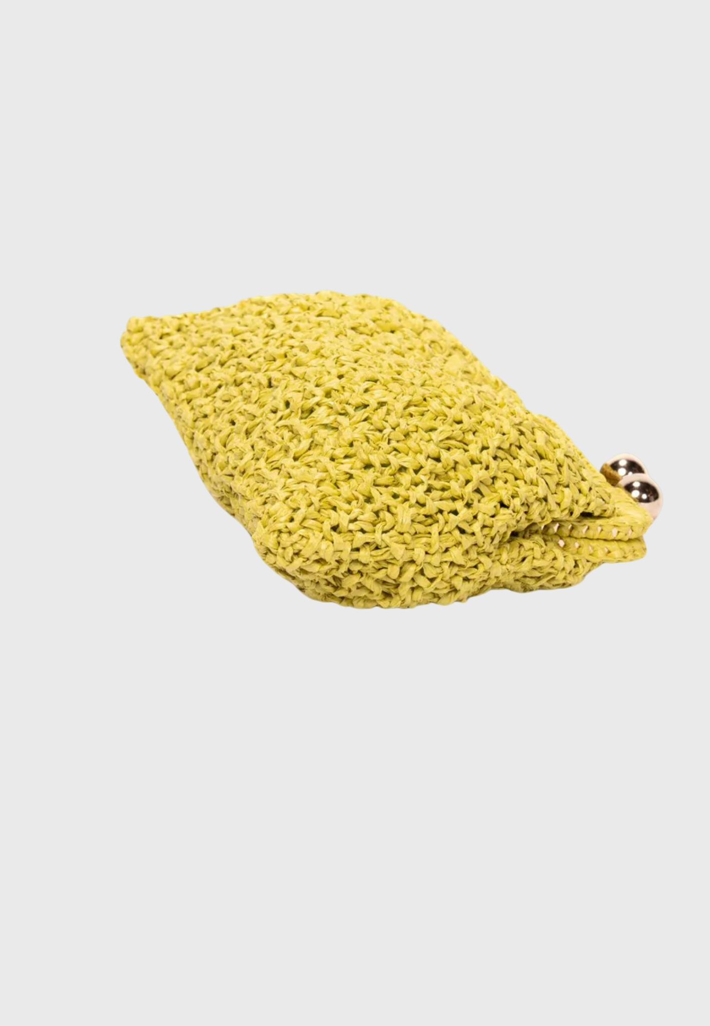 Margherita Raffia Clutch - Lime | Handcrafted in Florence