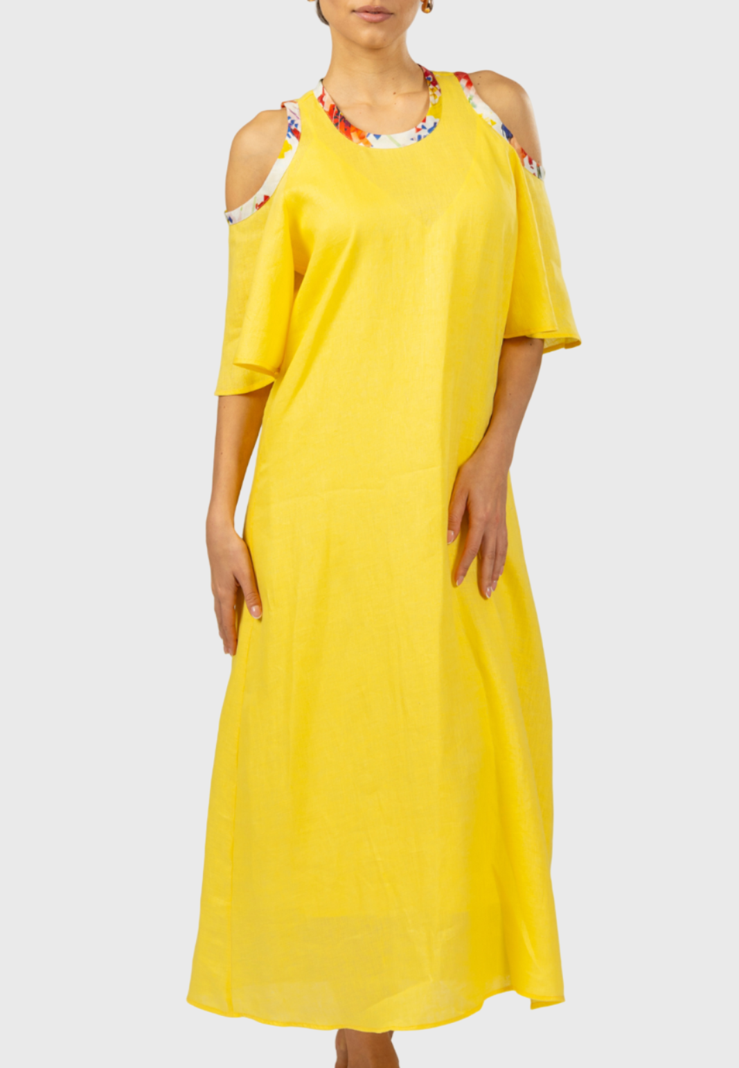 Giallo Maxi Dress: Elegance Meets Comfort – Tema Moda