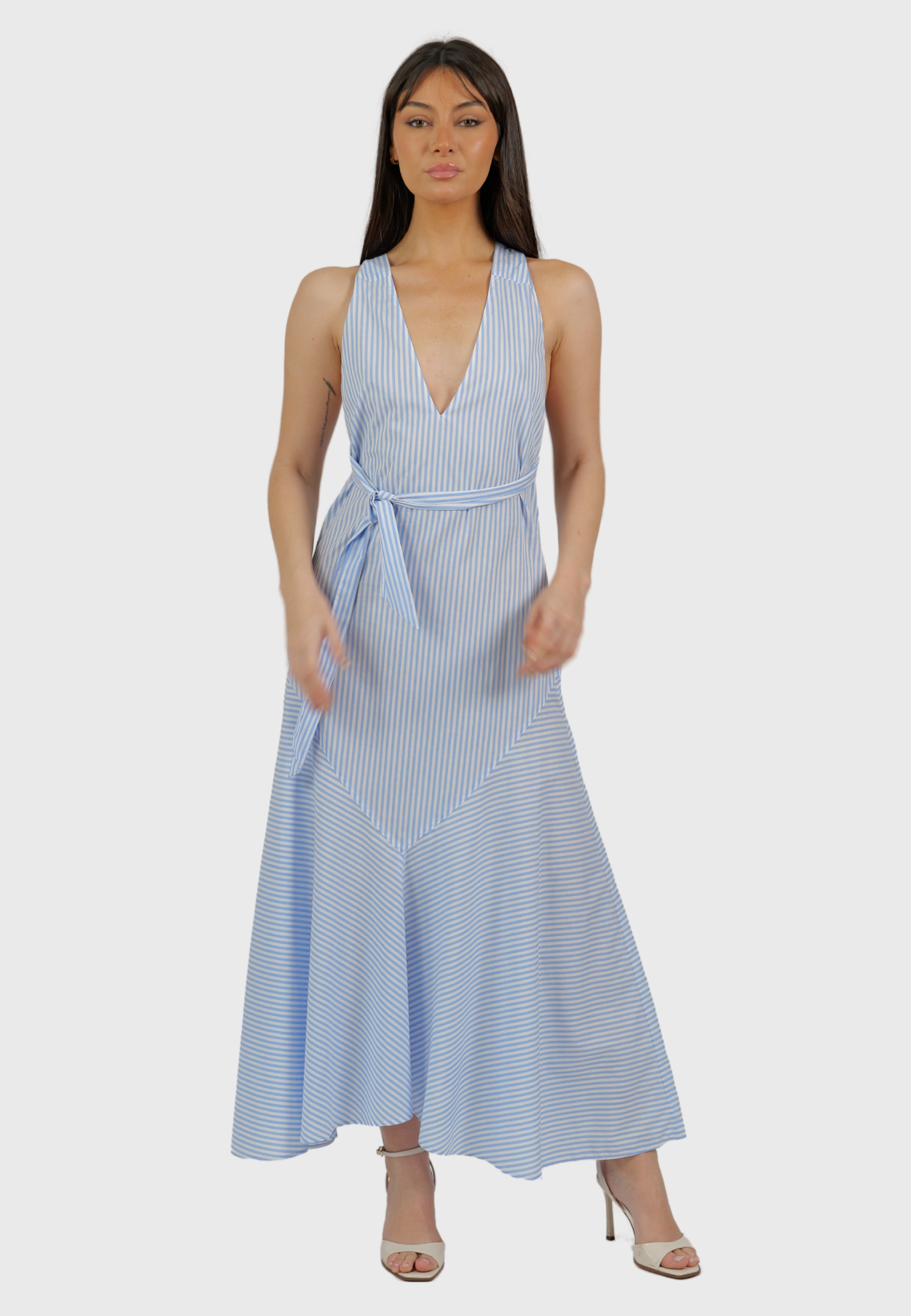Amalfi Striped Cotton Dress