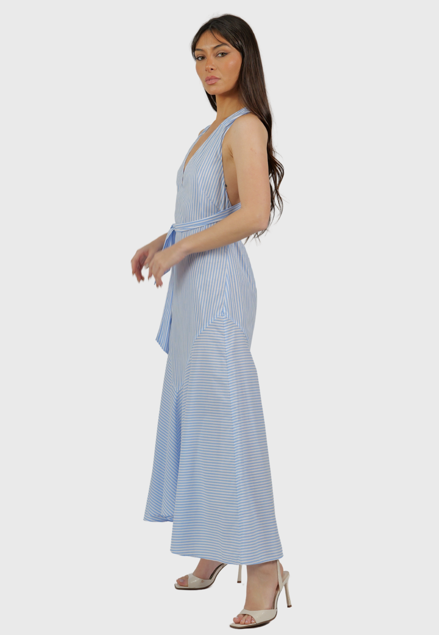Amalfi Striped Cotton Dress