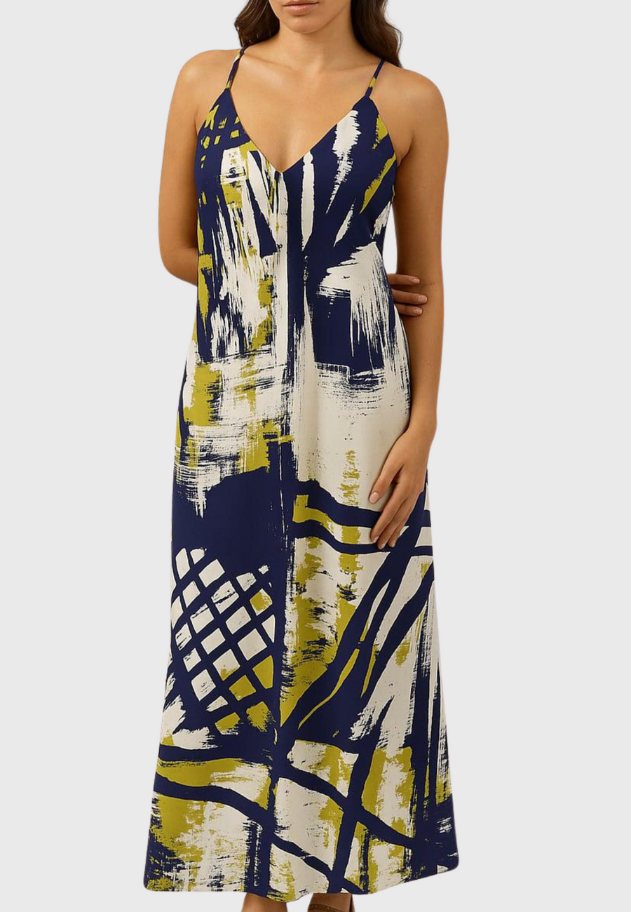 Sanremo Slip Dress – Printed Italian Silk