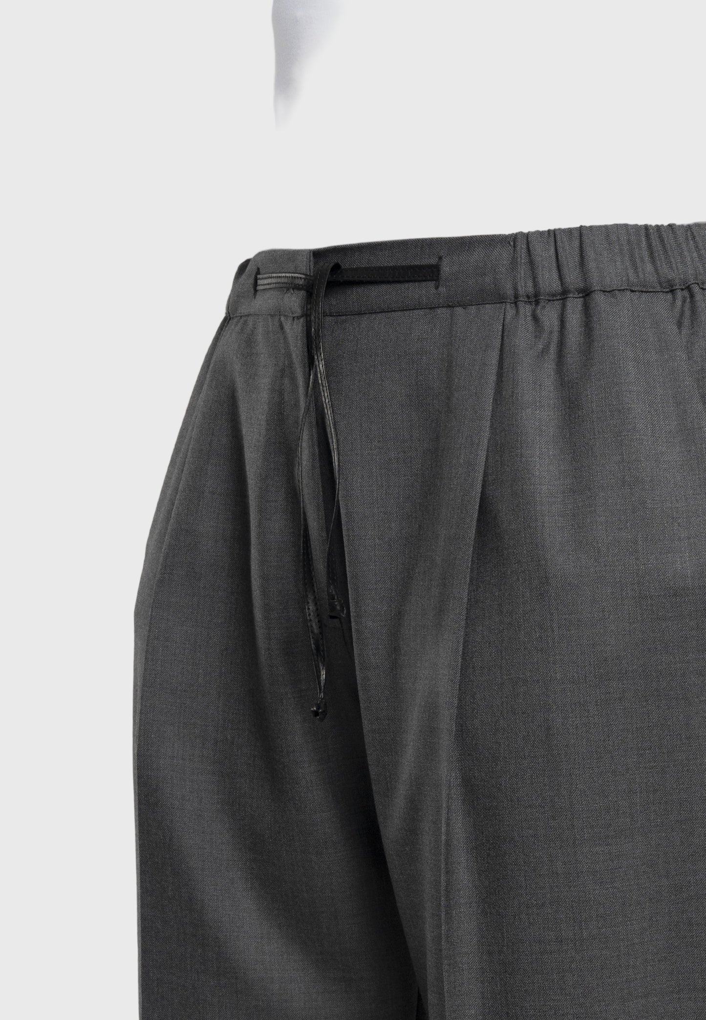 Italian wool trousers, drawstring waist trousers, high-quality wool pants, timeless design trousers, Italian style clothing