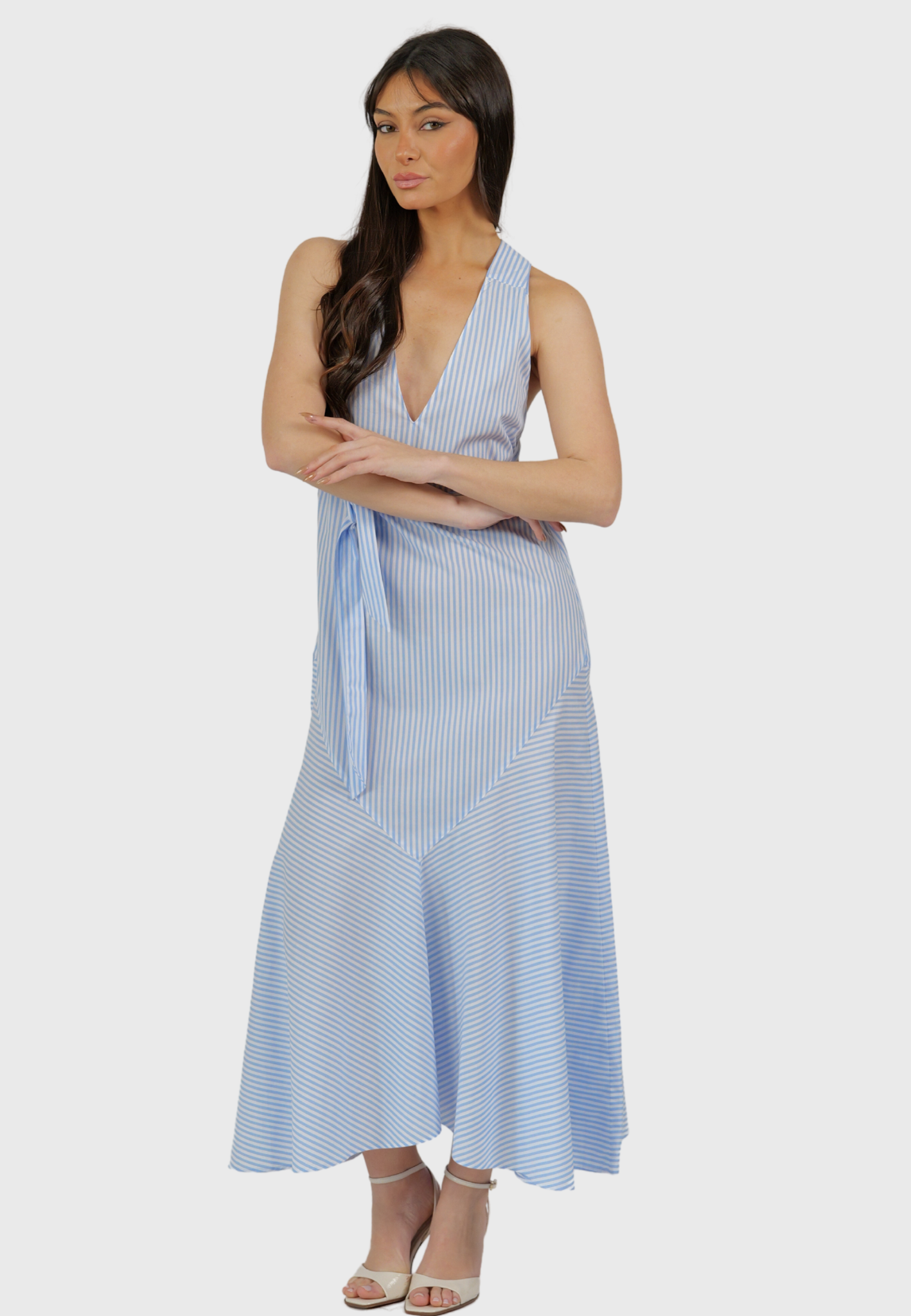 Amalfi Striped Cotton Dress