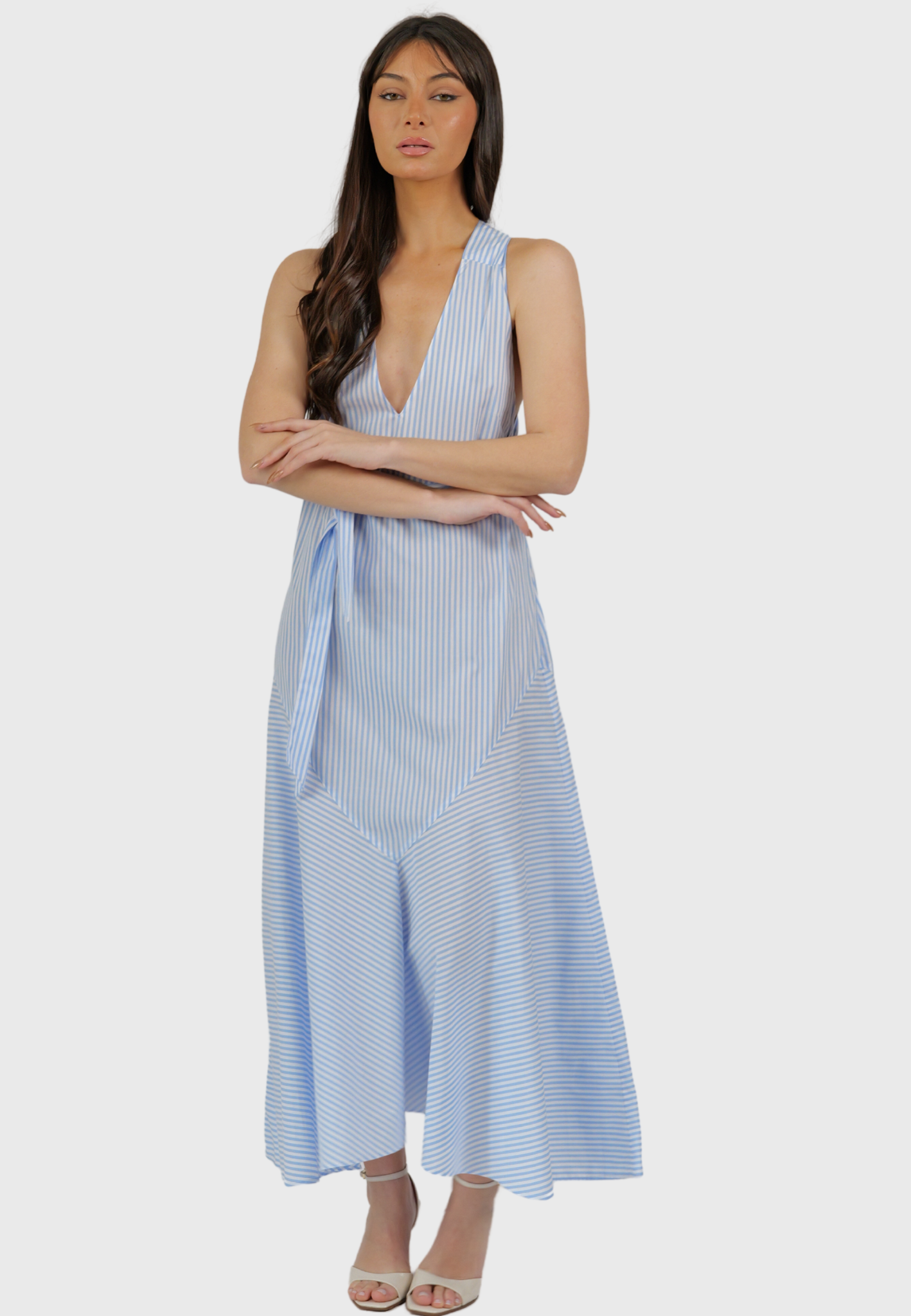 Amalfi Striped Cotton Dress