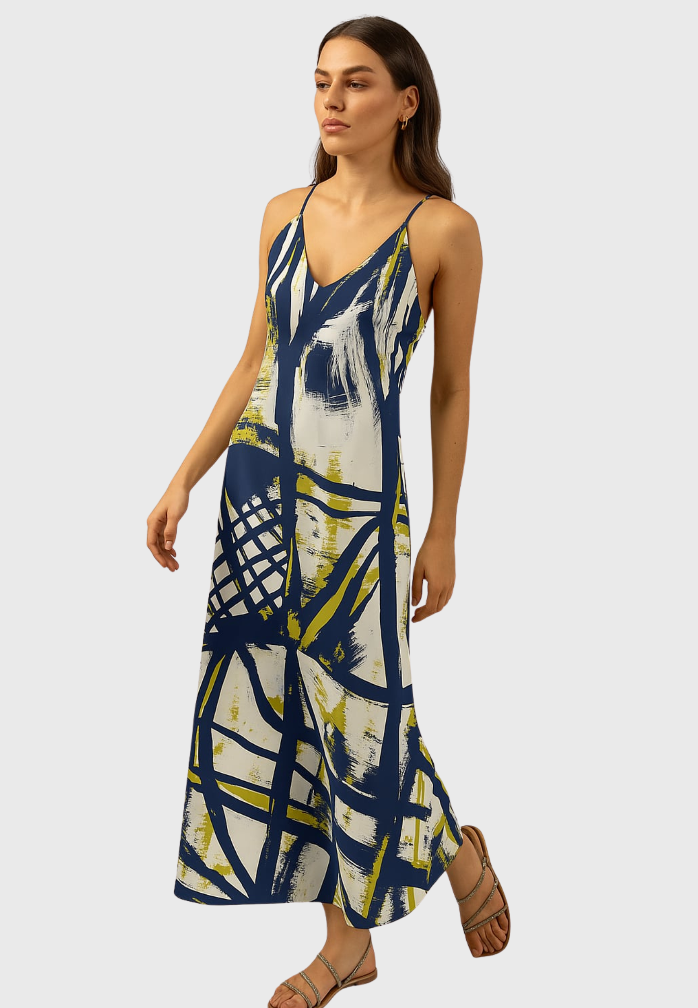 Sanremo Slip Dress – Printed Italian Silk