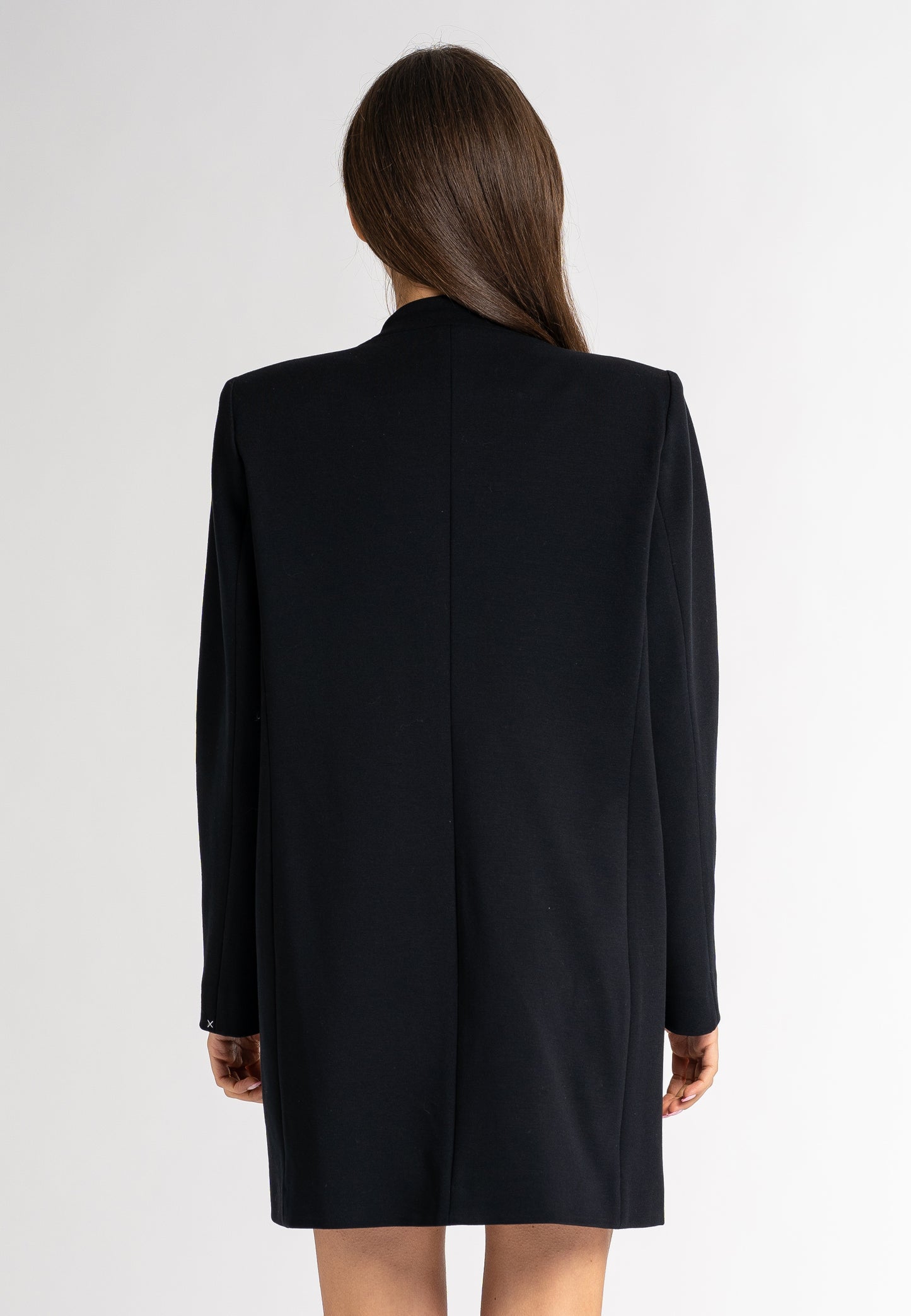 sustainable dresses australia  Long blazer jacket  designer jacket  jacket design  black long blazer jacket  women designer jacket punto milano fabric black jacket gold zipper women black jacket  made in italy clothing long black blazer jacket long blazer jacket womens women's long blazer jacket