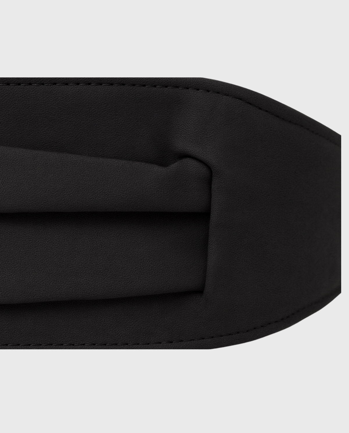Ustoni Pleated Waist Belt – Black