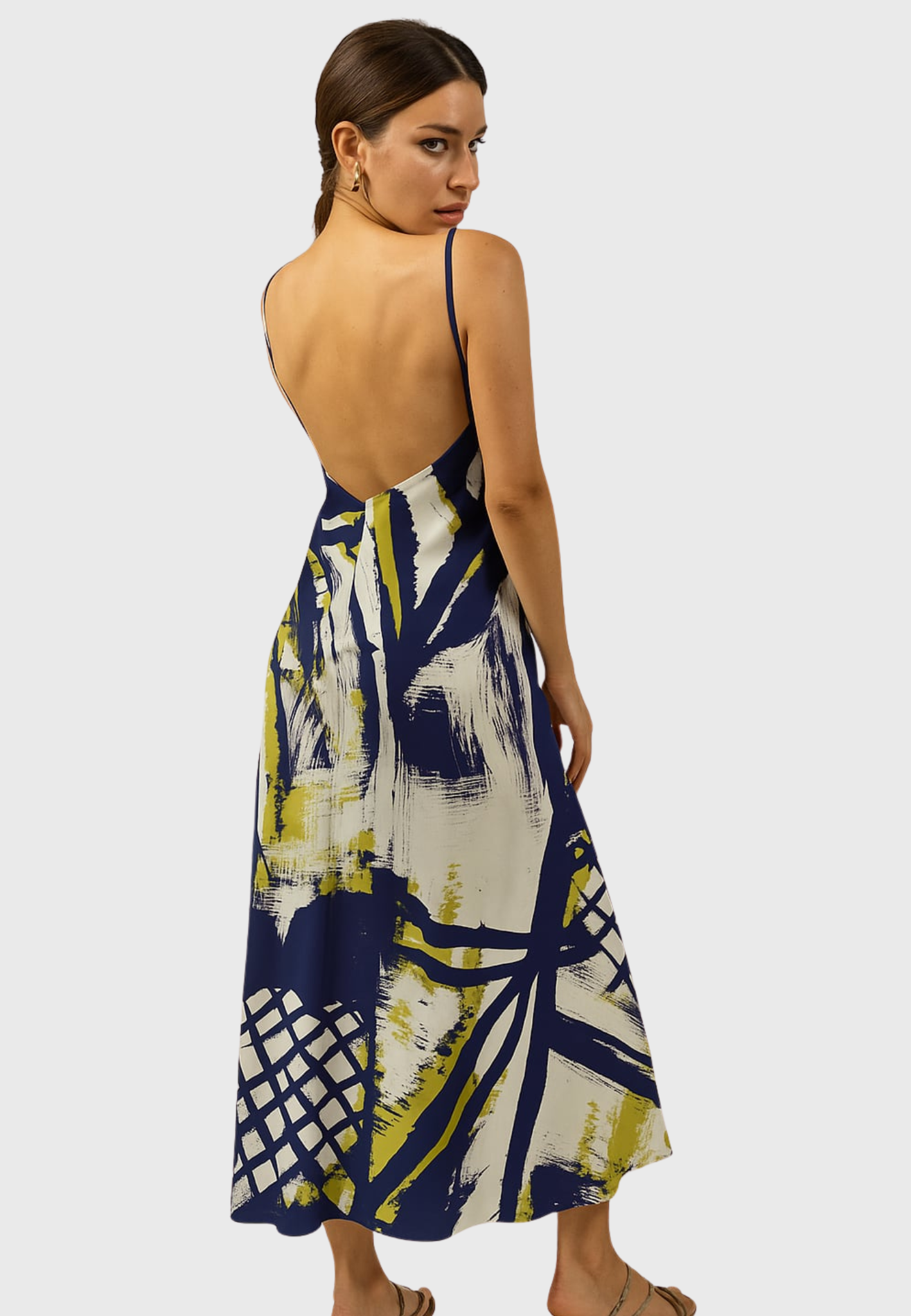 Sanremo Slip Dress – Printed Italian Silk