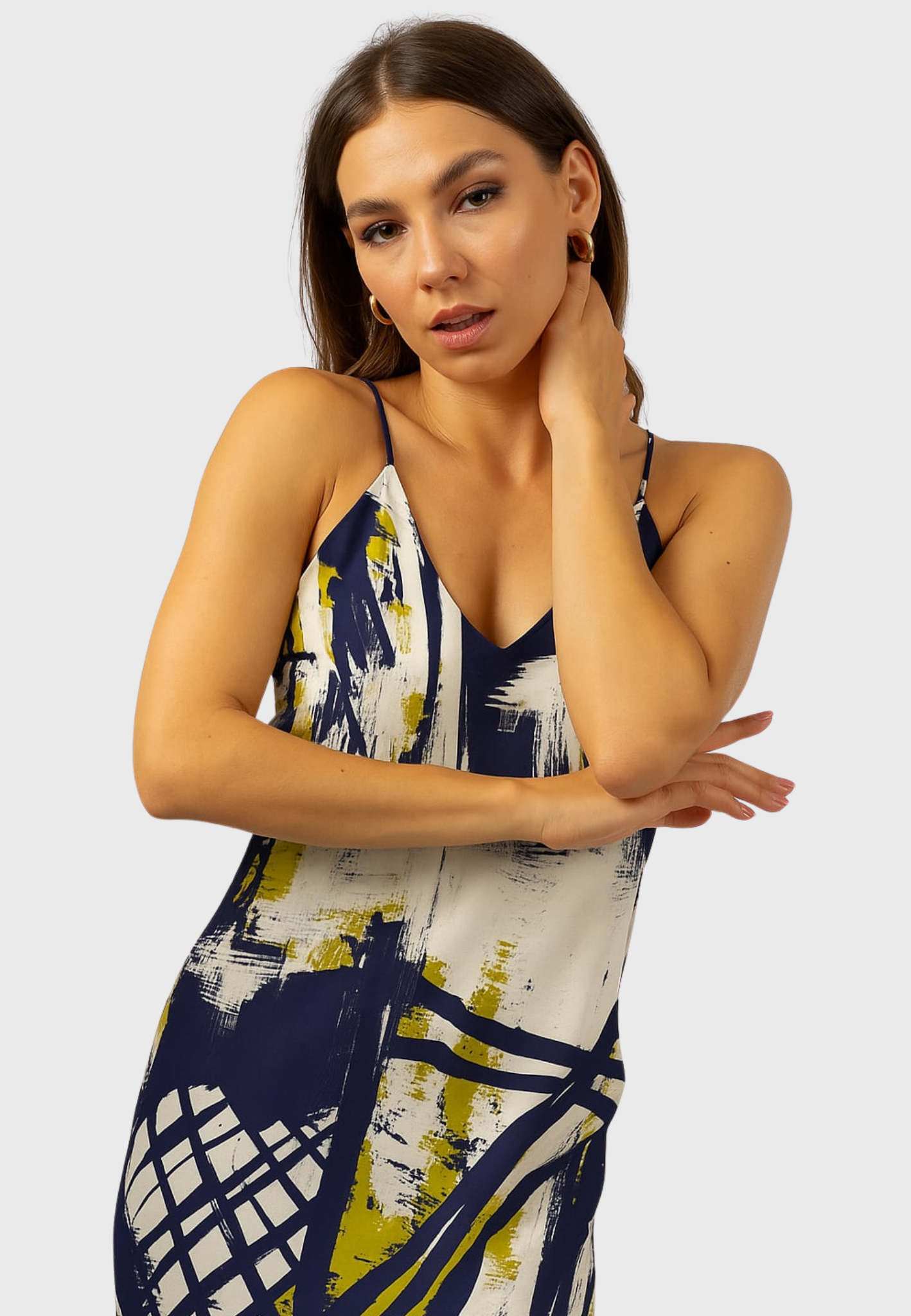 Sanremo Slip Dress – Printed Italian Silk