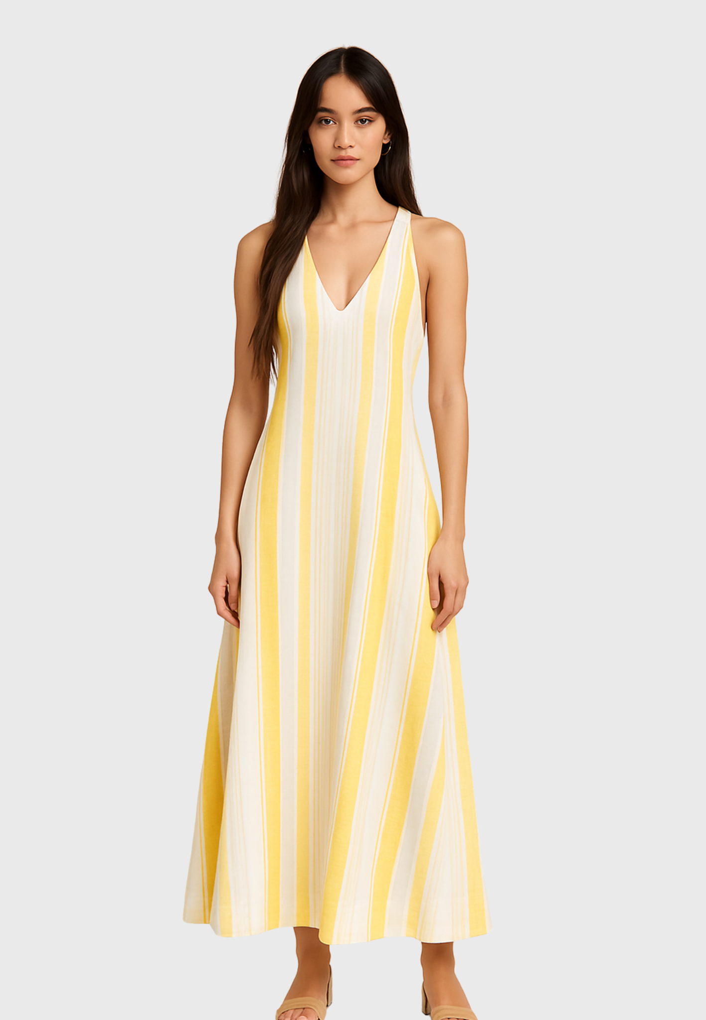 Maratea Dress – Lemon Stripe