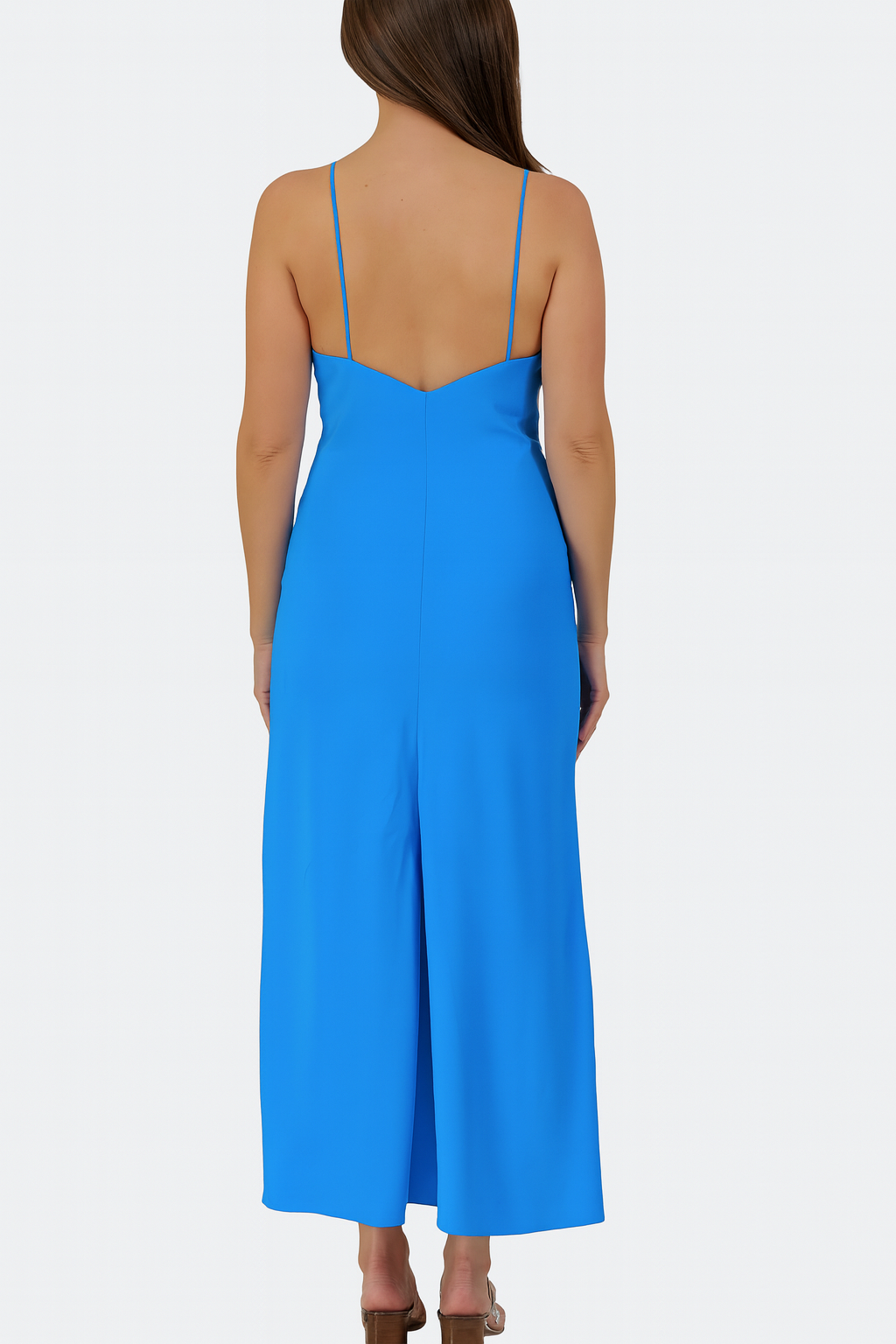 The Tropea Dress – Italian Silk in Cobalt Blue