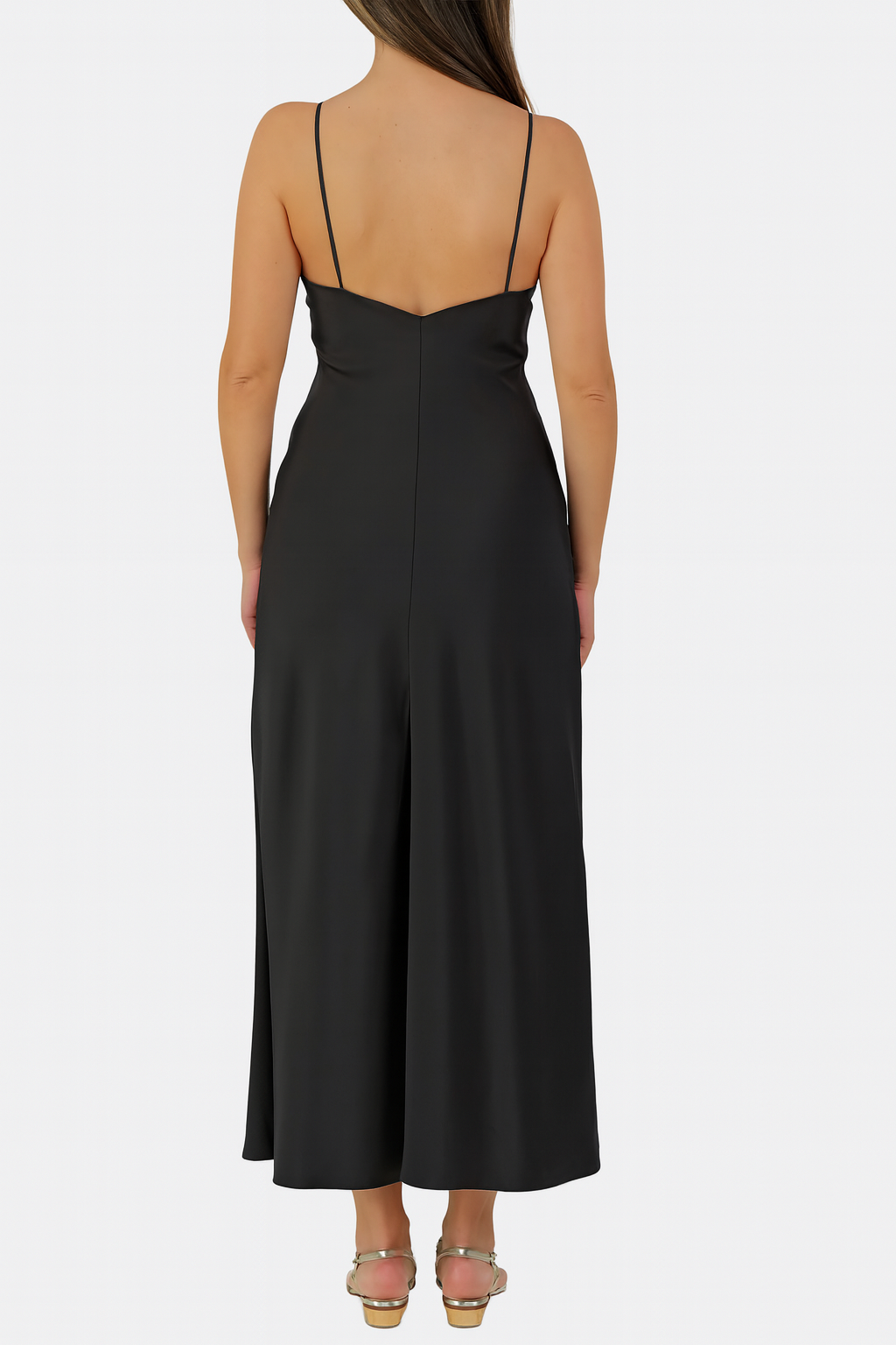 The Tropea Dress – Italian Silk in Nero
