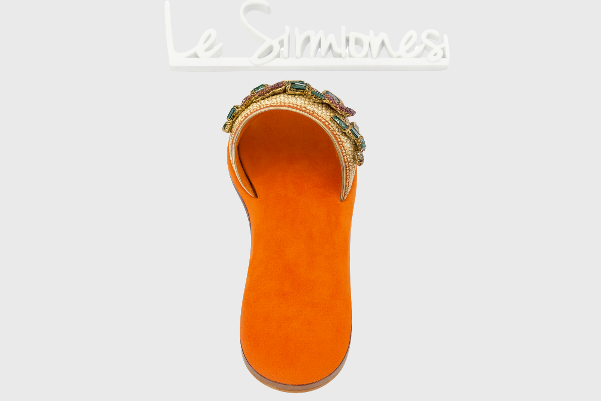 Ischia Sandals – Blush Suede with Swarovski Crystals