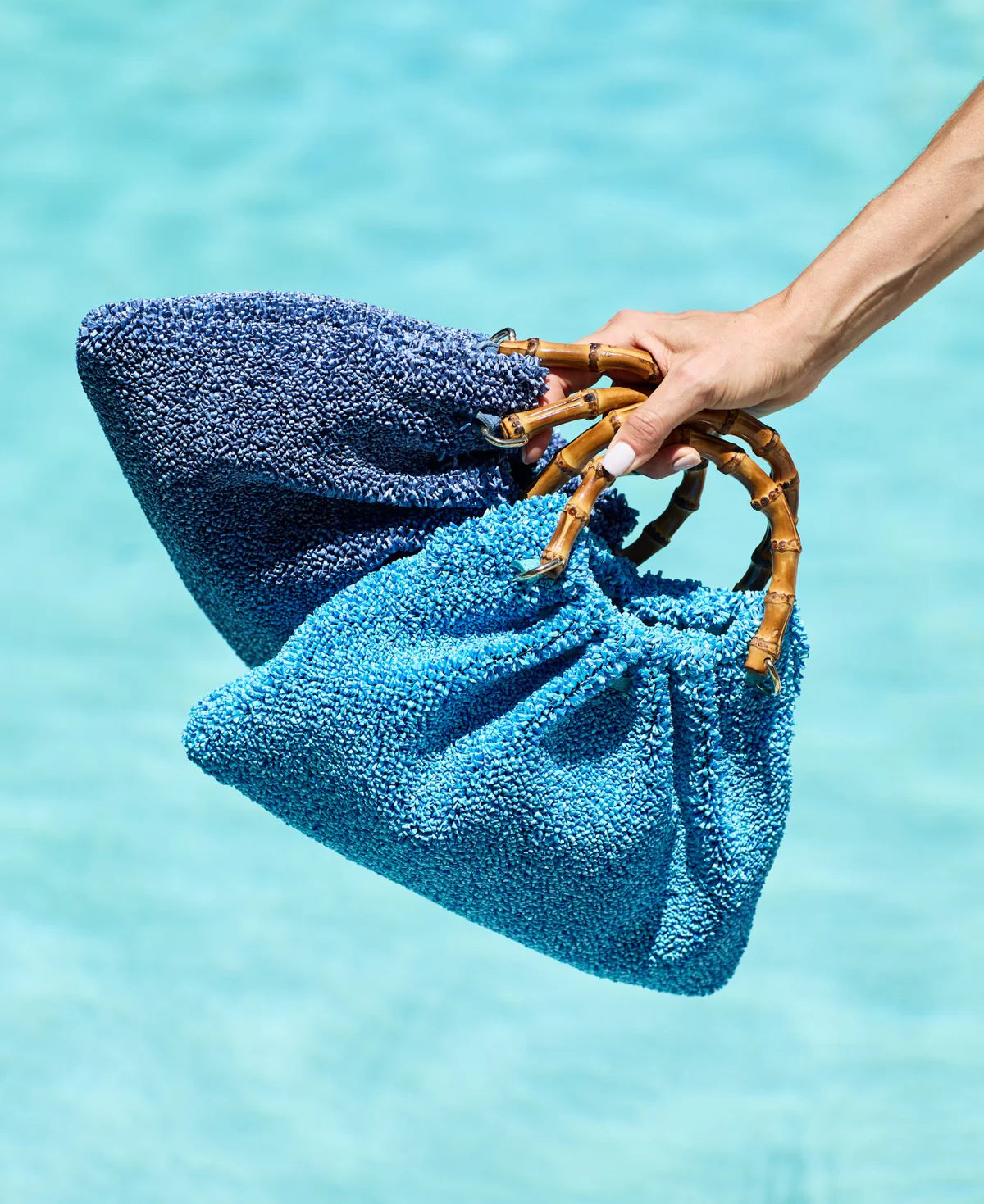 Mini Caterina Raffia Bag – Turquoise