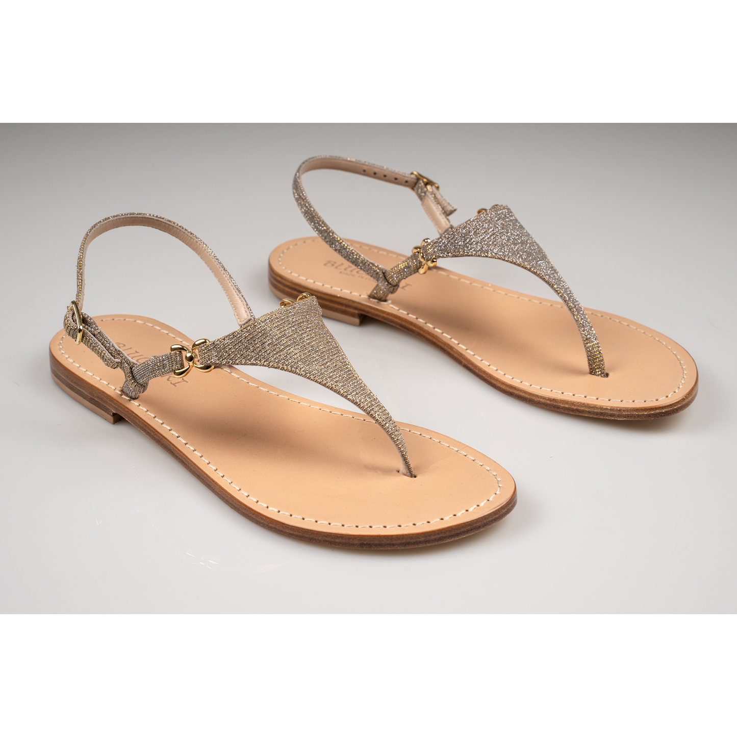 Glitter Handmade Capri leather Sandals