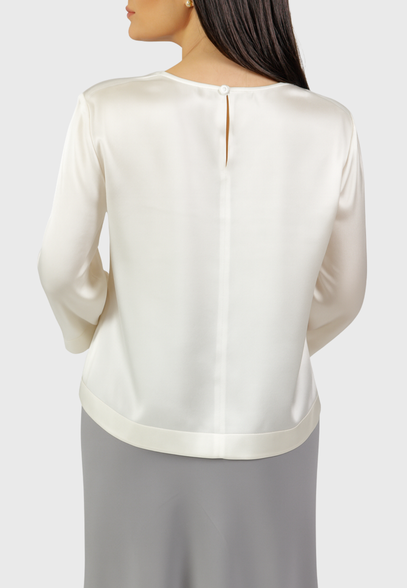 Como Silk Blouse – White