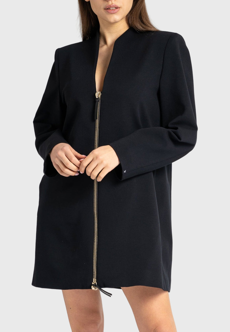 sustainable dresses australia  Long blazer jacket  designer jacket  jacket design  black long blazer jacket  women designer jacket punto milano fabric black jacket gold zipper women black jacket  made in italy clothing long black blazer jacket long blazer jacket womens women's long blazer jacket