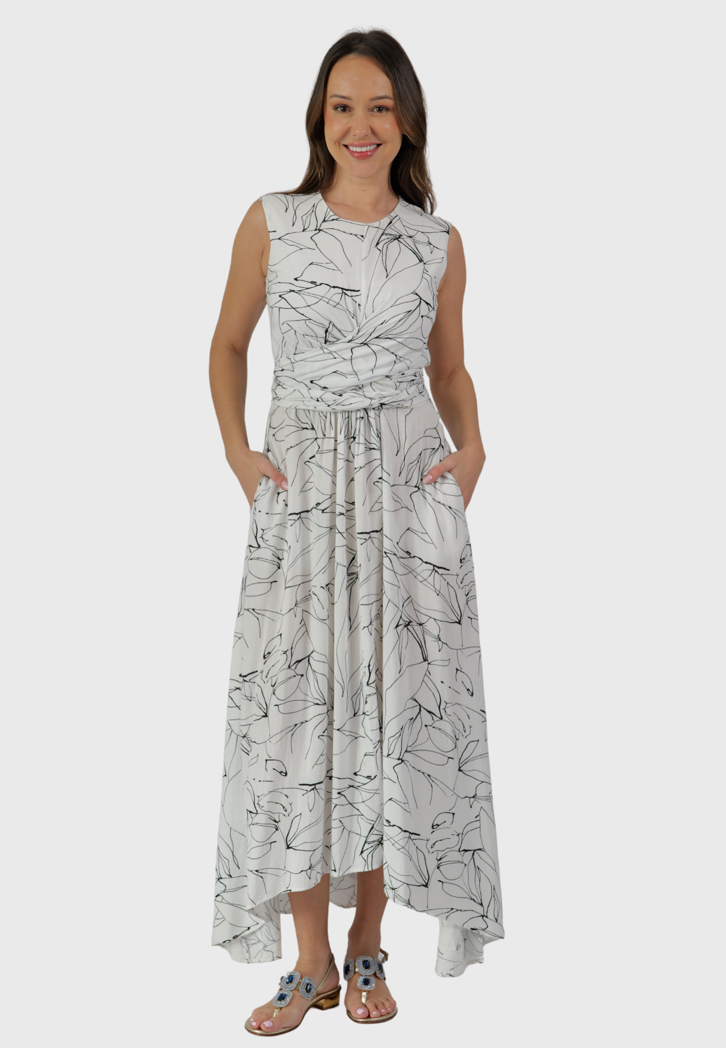 The Venezia Dress – Black and White