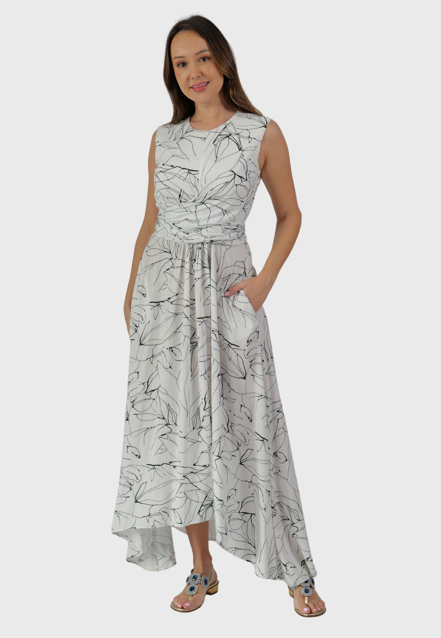 The Venezia Dress – Black and White