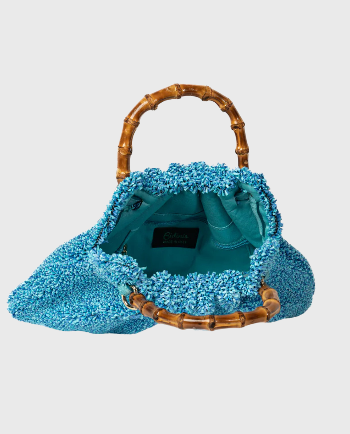 Mini Caterina Raffia Bag – Turquoise
