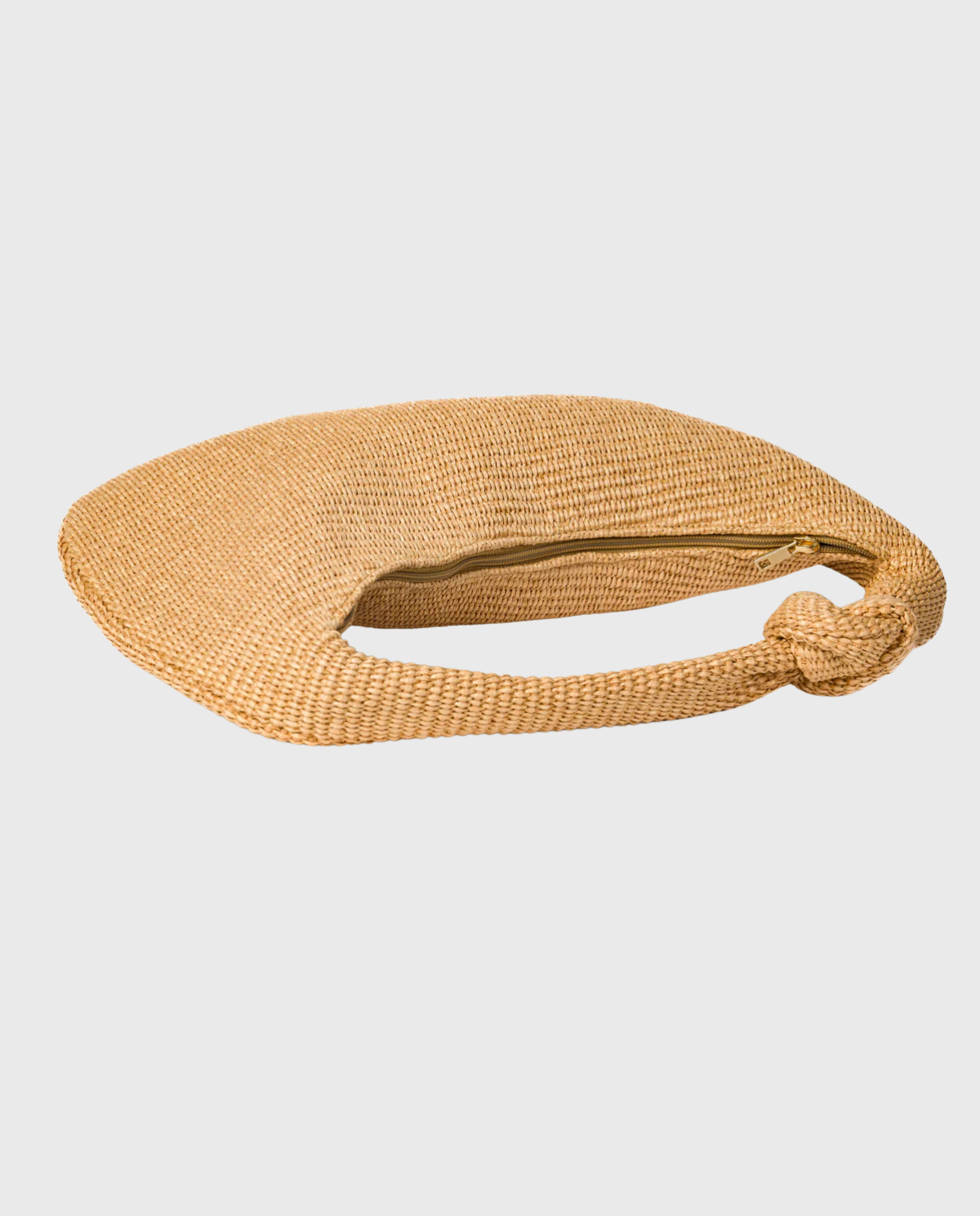 Anna Raffia Knot Bag – Natural Beige