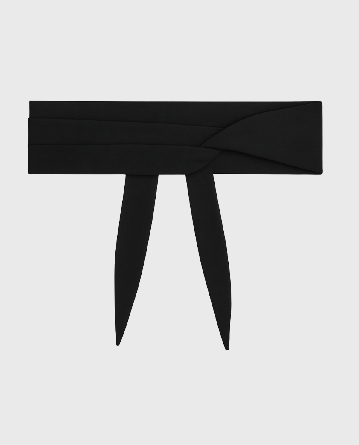 Ustoni Pleated Waist Belt – Black