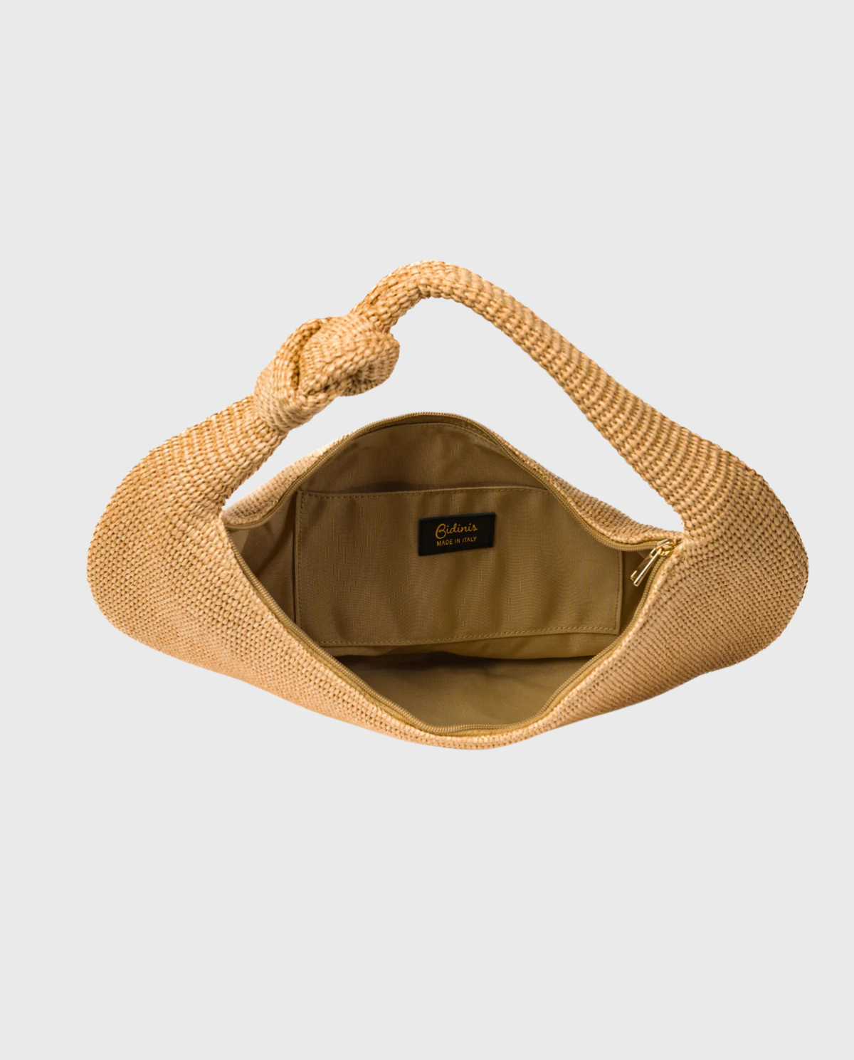 Anna Raffia Knot Bag – Natural Beige