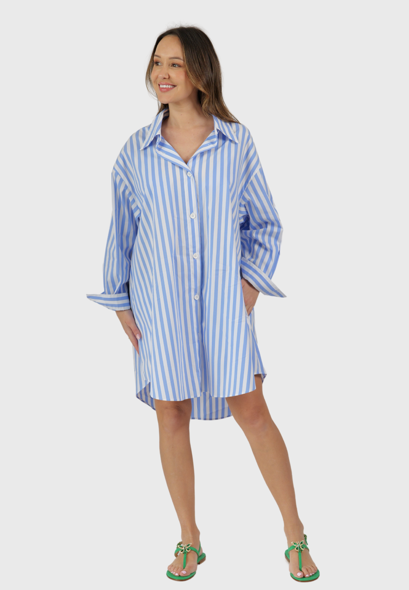 Lipari Oversized Shirt Dress