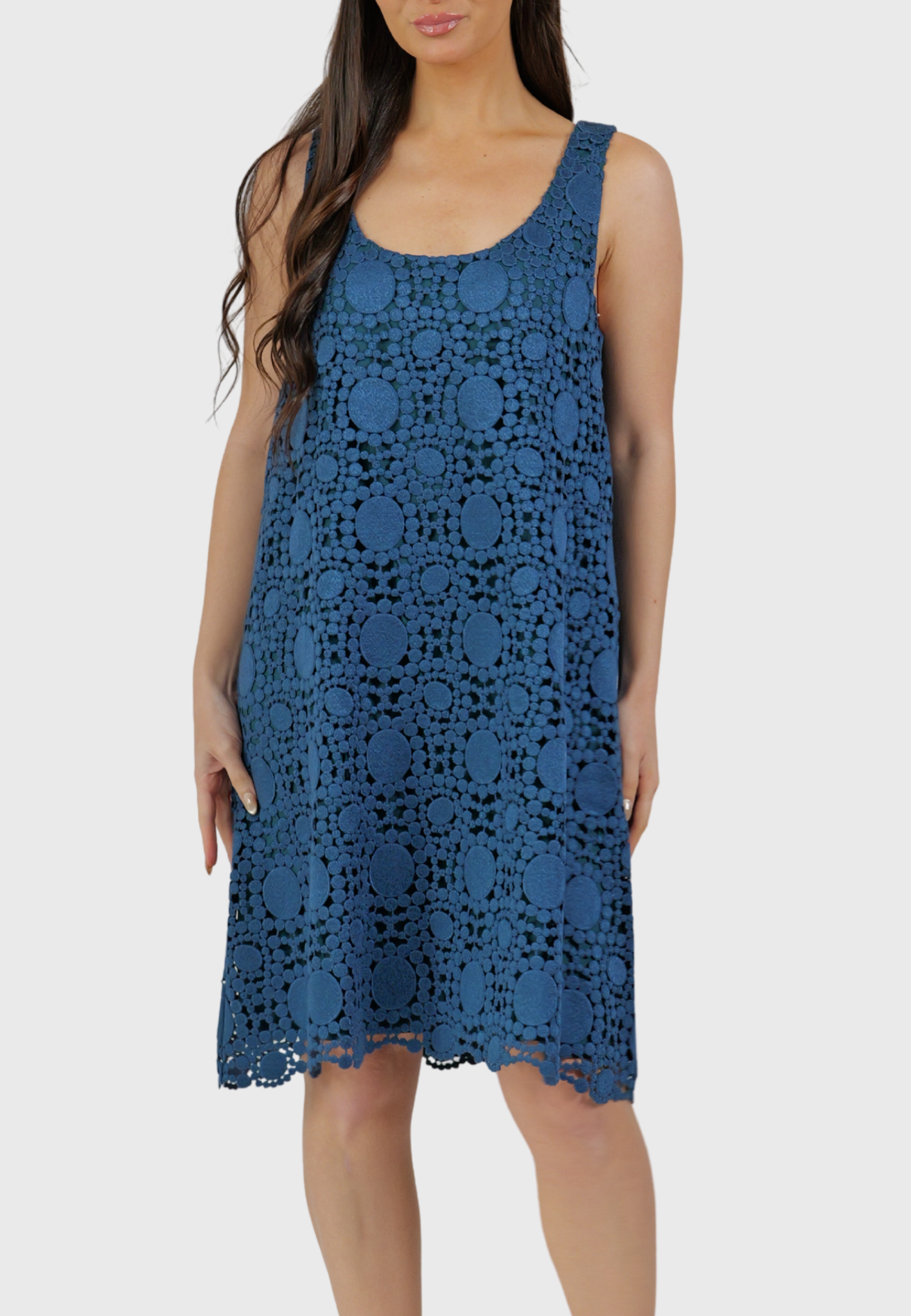 Anacapri Dress – Midnight Blue Crochet