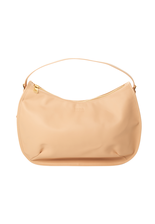 Nude Elba Italian Leather Shoulder Bag