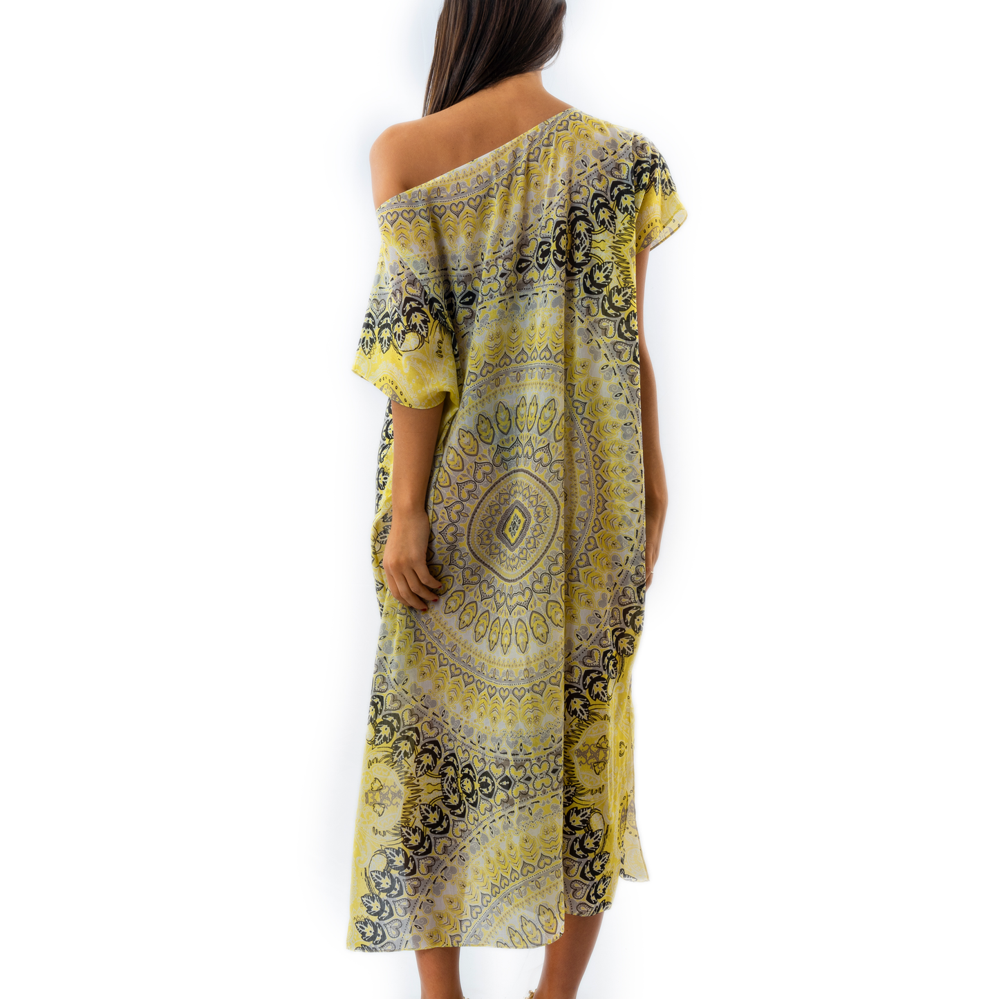Beachwear coverup back made in italy sustainable wear