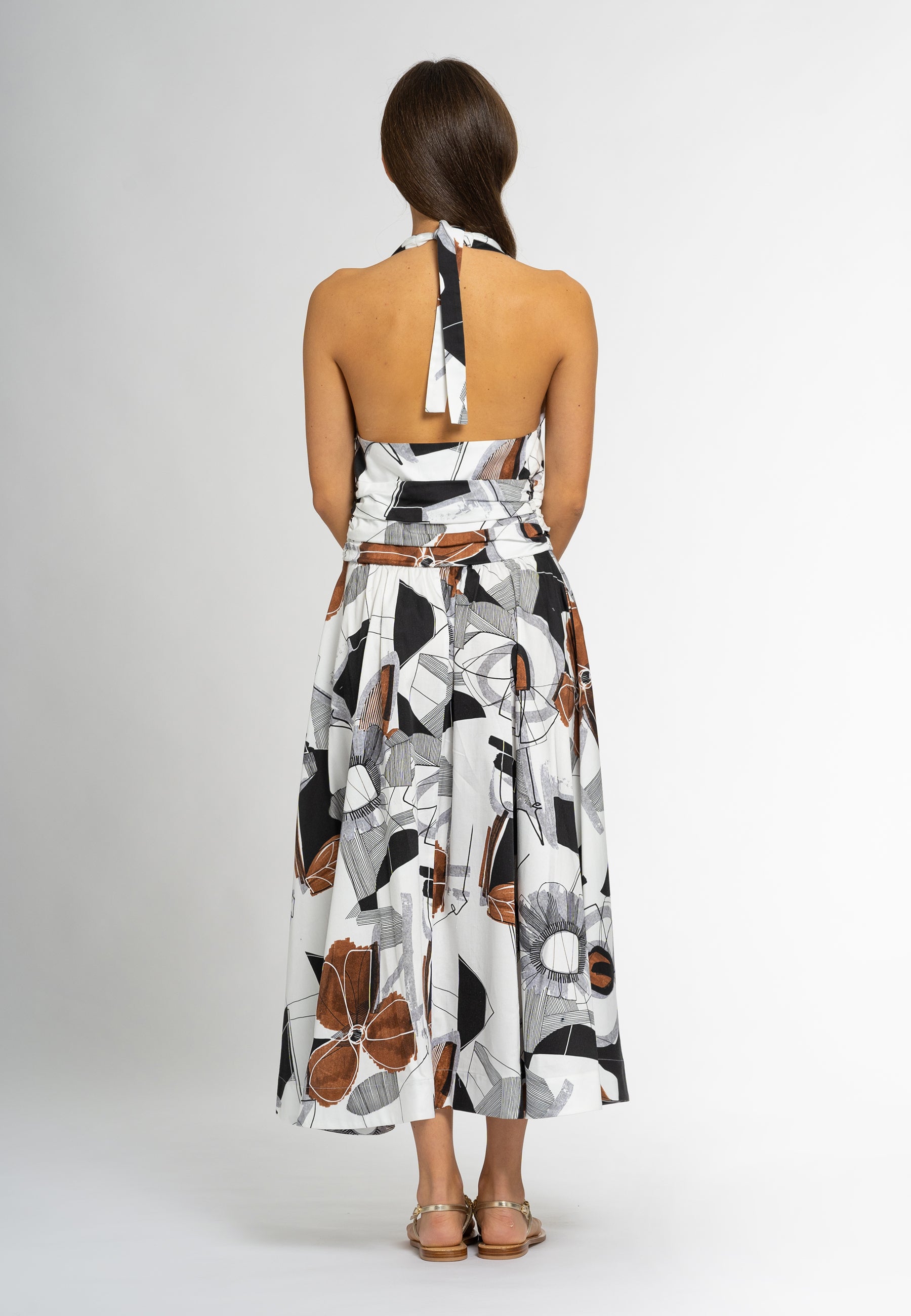 luxury clothing Italy, European cotton dresses, V-neck dresses, open-back dresses, women's dresses; midi dress, mid length dresses,  mid length wedding dress