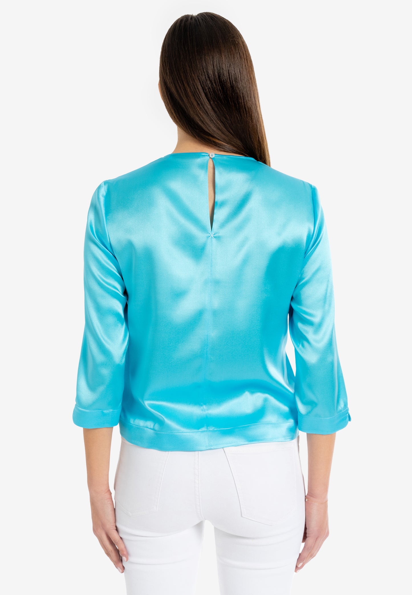3/4 sleeve silk blouse silk shirt women silk shirts australia silk blouse australia turquoise silk blouse turquoise silk top  silk top  blue silk top  silk v neck top  designer silk tops silk evening tops