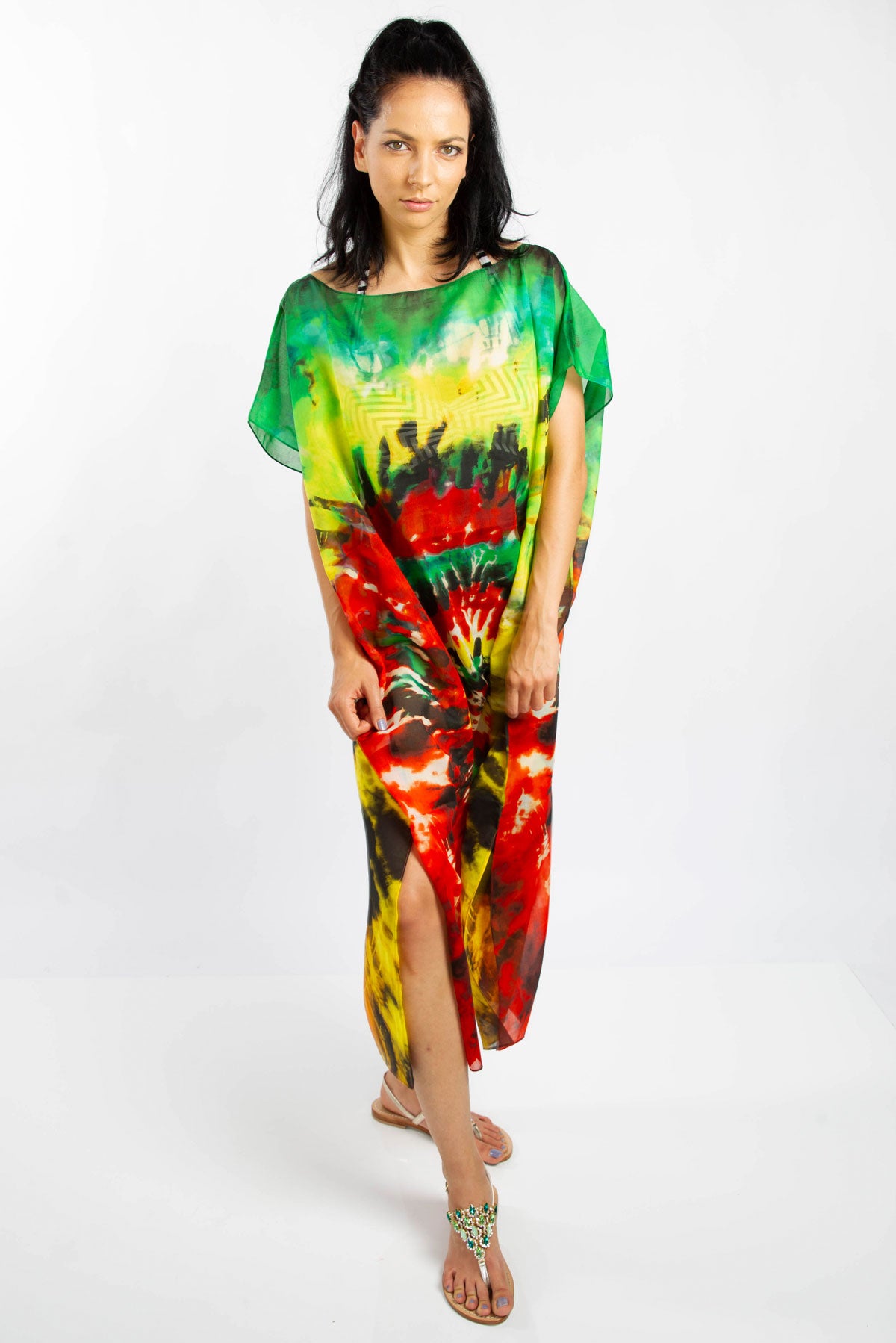 luxury kaftan sustainable wear made in italy eco moda 