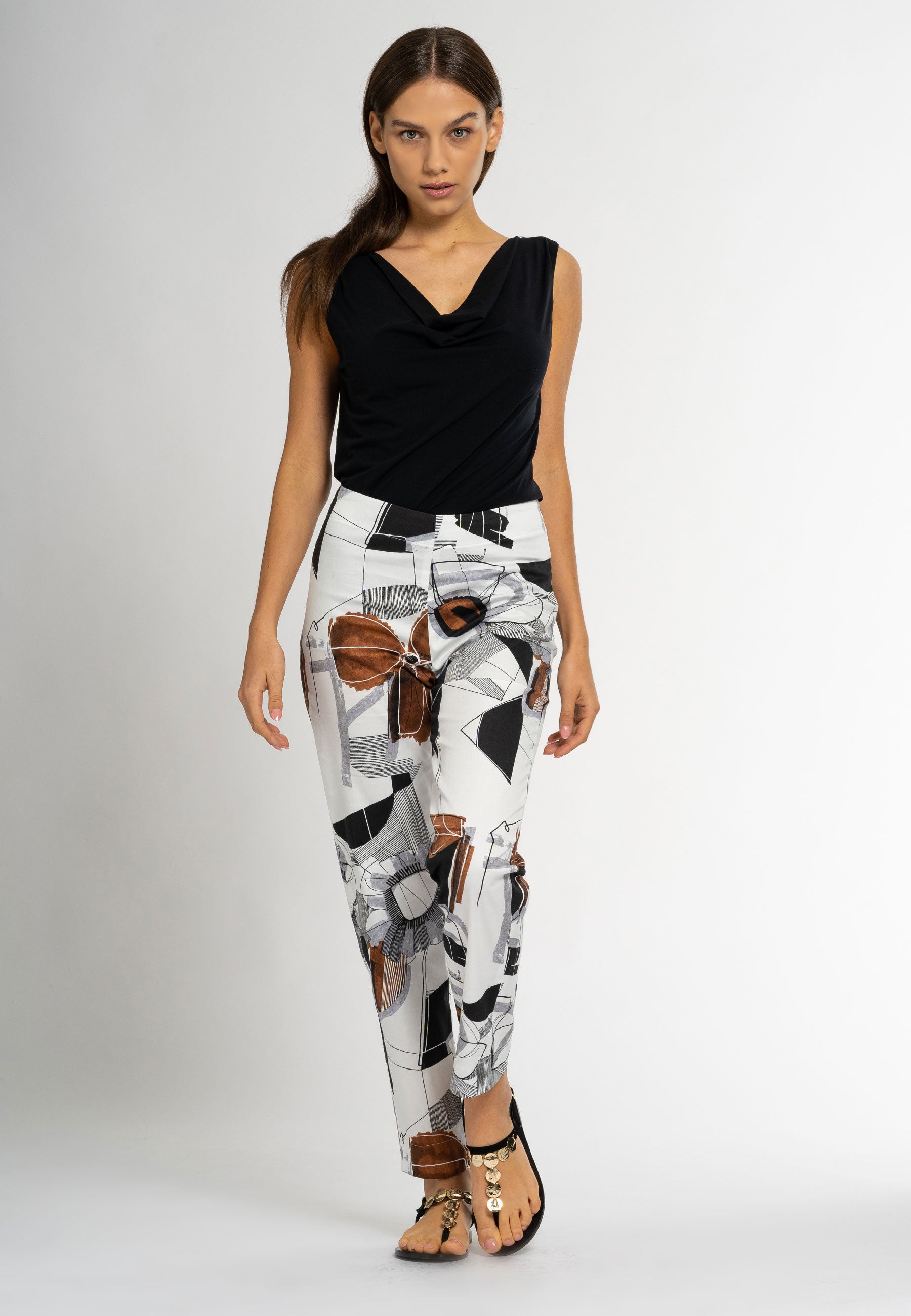 abstract women pants; trousers for women women's trousers, pants, female pants, designer pants, women's trousers onlinetrousers, women's trousers, trousers for women, green trousers, organic cotton trousers, sustainable fashion