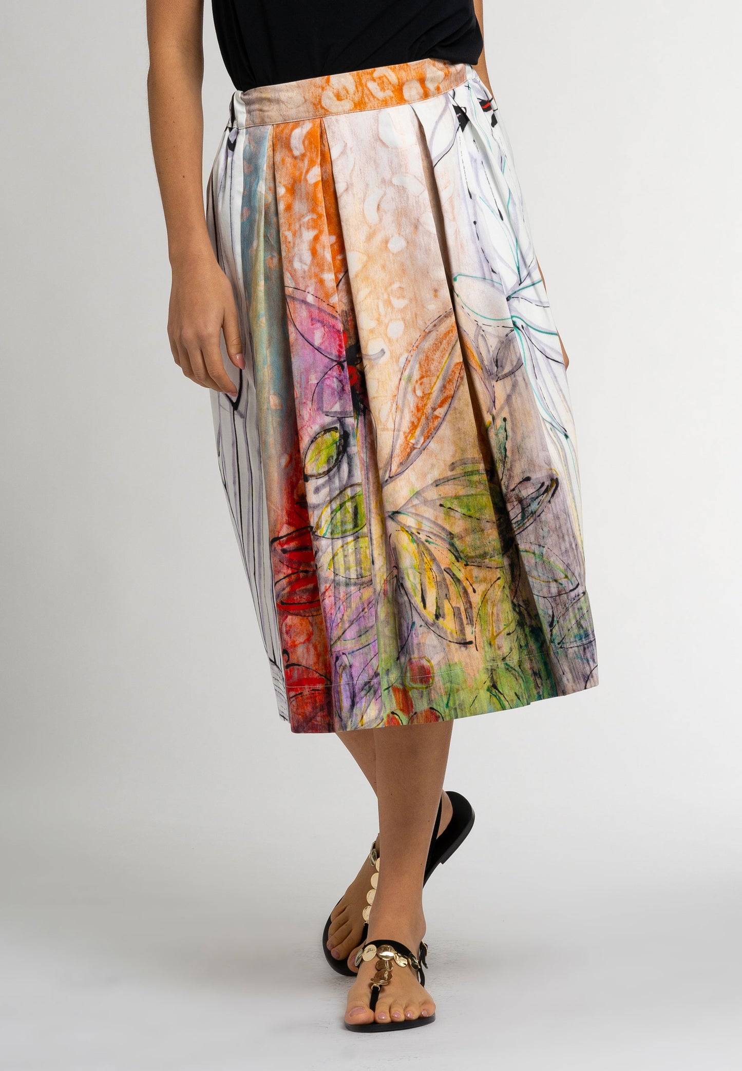 a-line floral midi skirt; floral midi skirt australia; floral midi skirt; woman midi skirt; Alice Floral Midi Skirt, midi skirt, faille skirt, faille skirts, best spring skirt, alice skirt; organic cotton, midi skirt, mini skirt, springtime fashion, high waisted skirt, floral skirt, waist cincher skirt